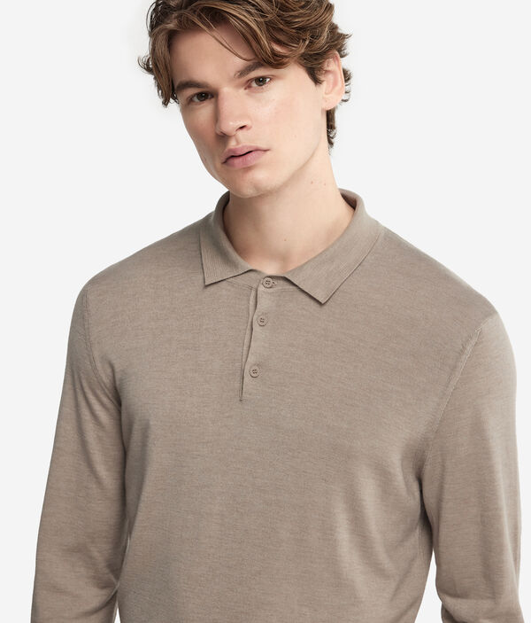 Джемпер-поло из ультратонкого кашемира