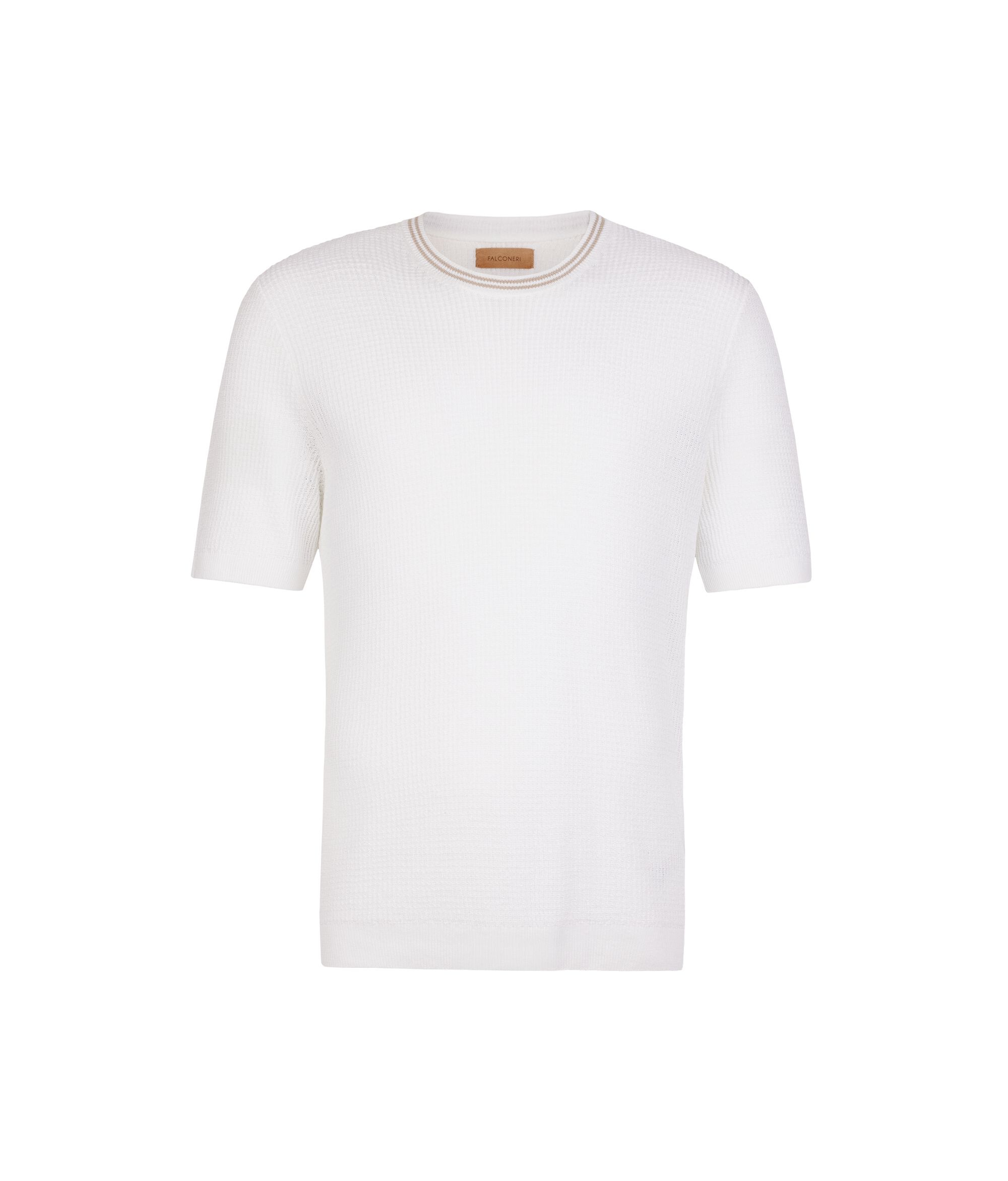 T-Shirt mit Waffelmuster
