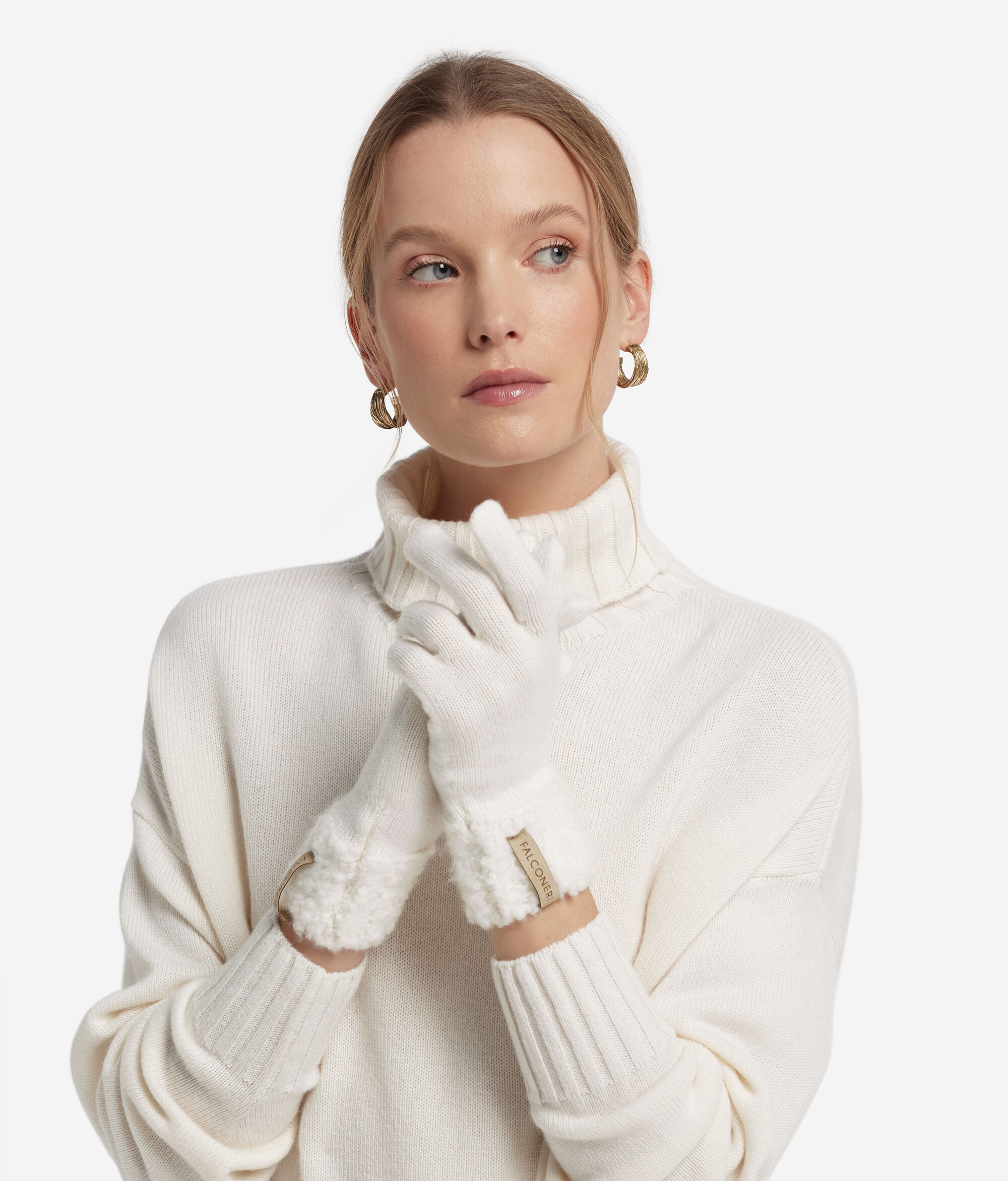Guants de Cashmere Ultrasoft i bouclé