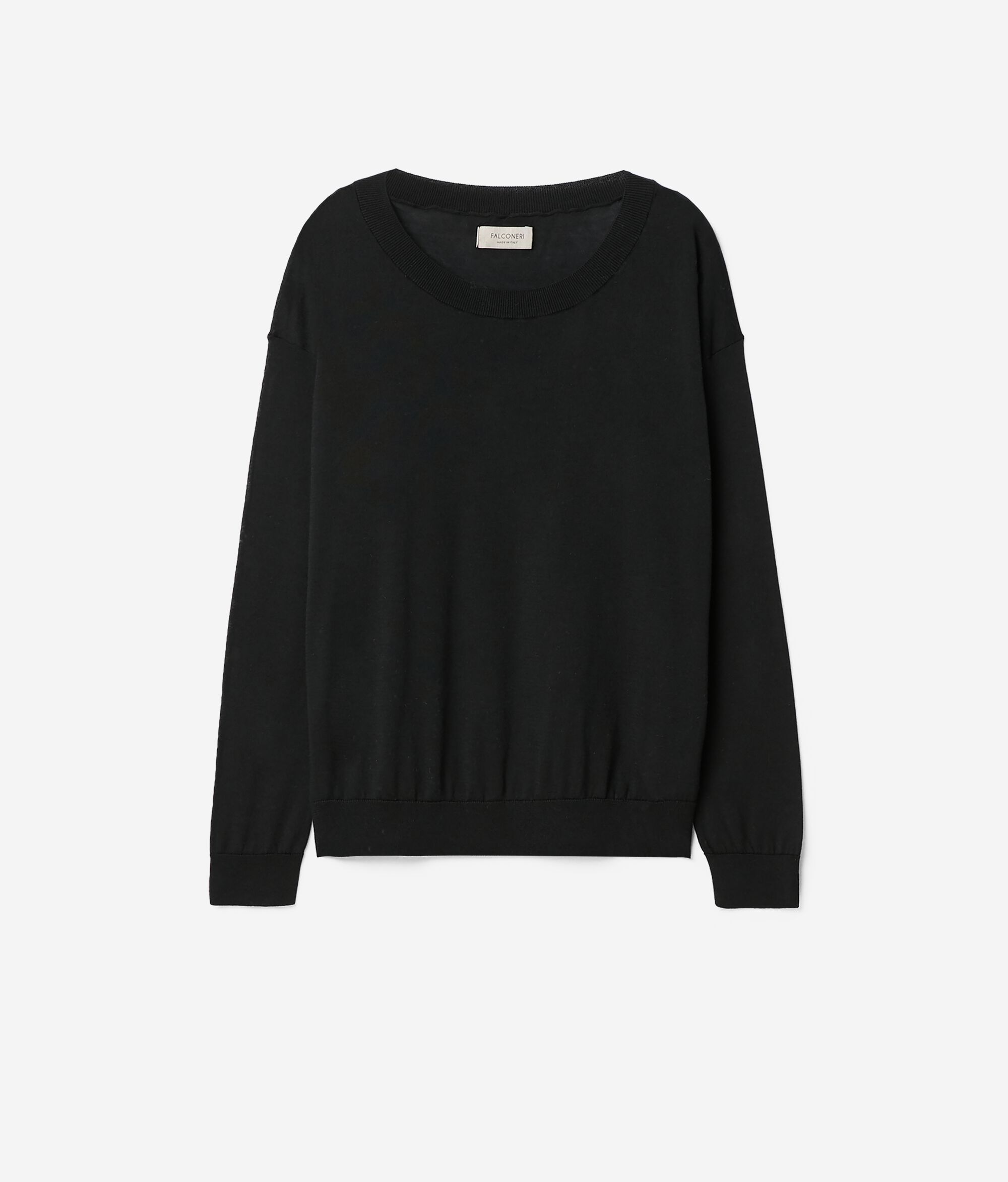 Maglia Girocollo in Seta Cotone