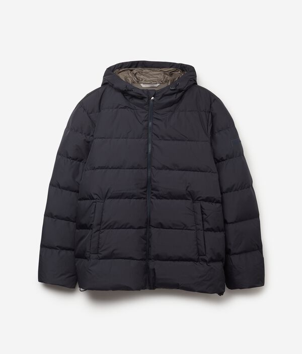 Пуховик с подкладкой из кашемира