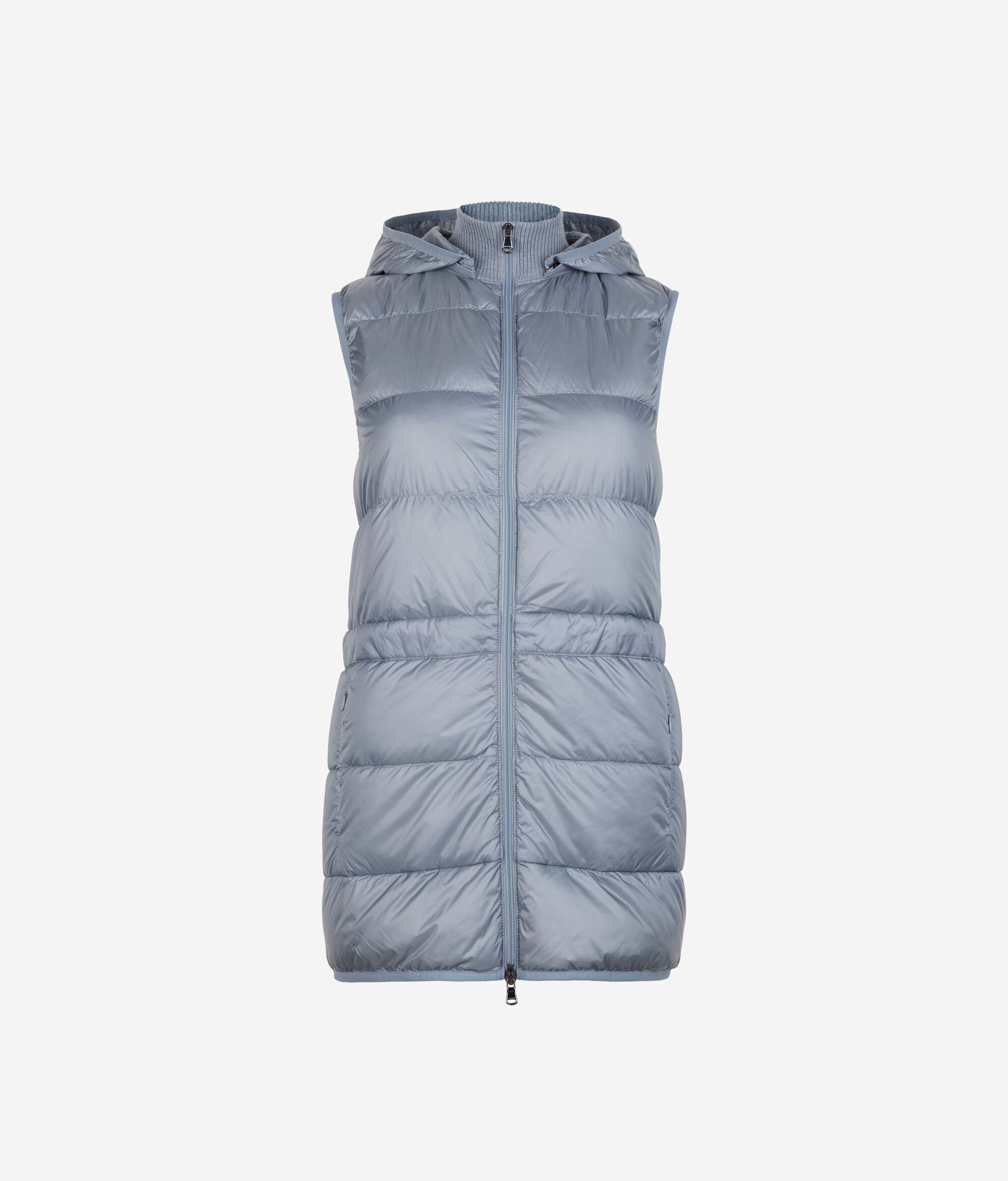Пуховой жилет с подкладкой из кашемира