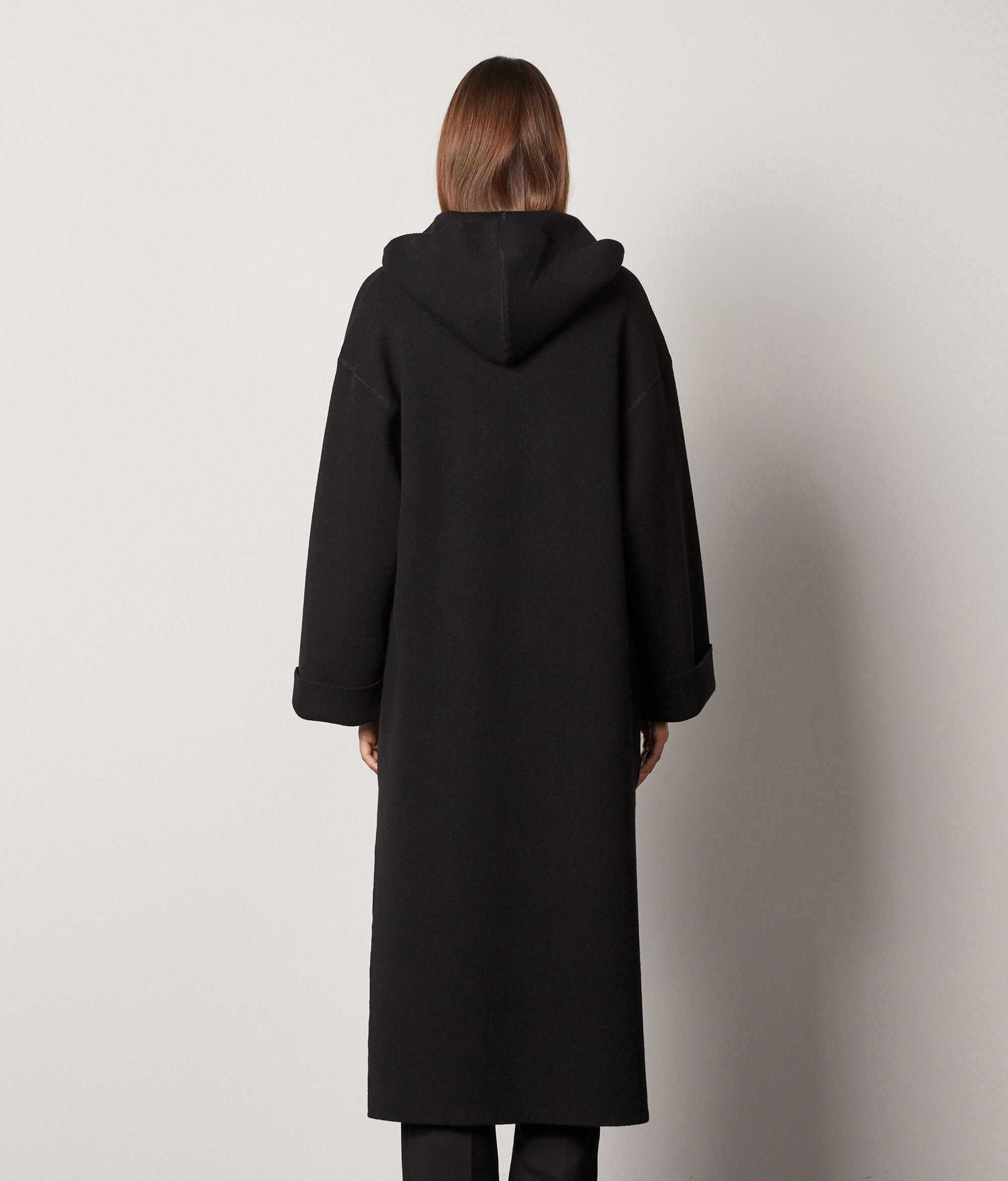 Cappotto in Cashmere Ultrasoft con Cappuccio