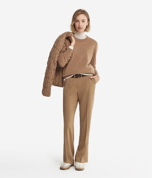 Long-Sleeved Ultrasoft Cashmere Round-Neck Jumper