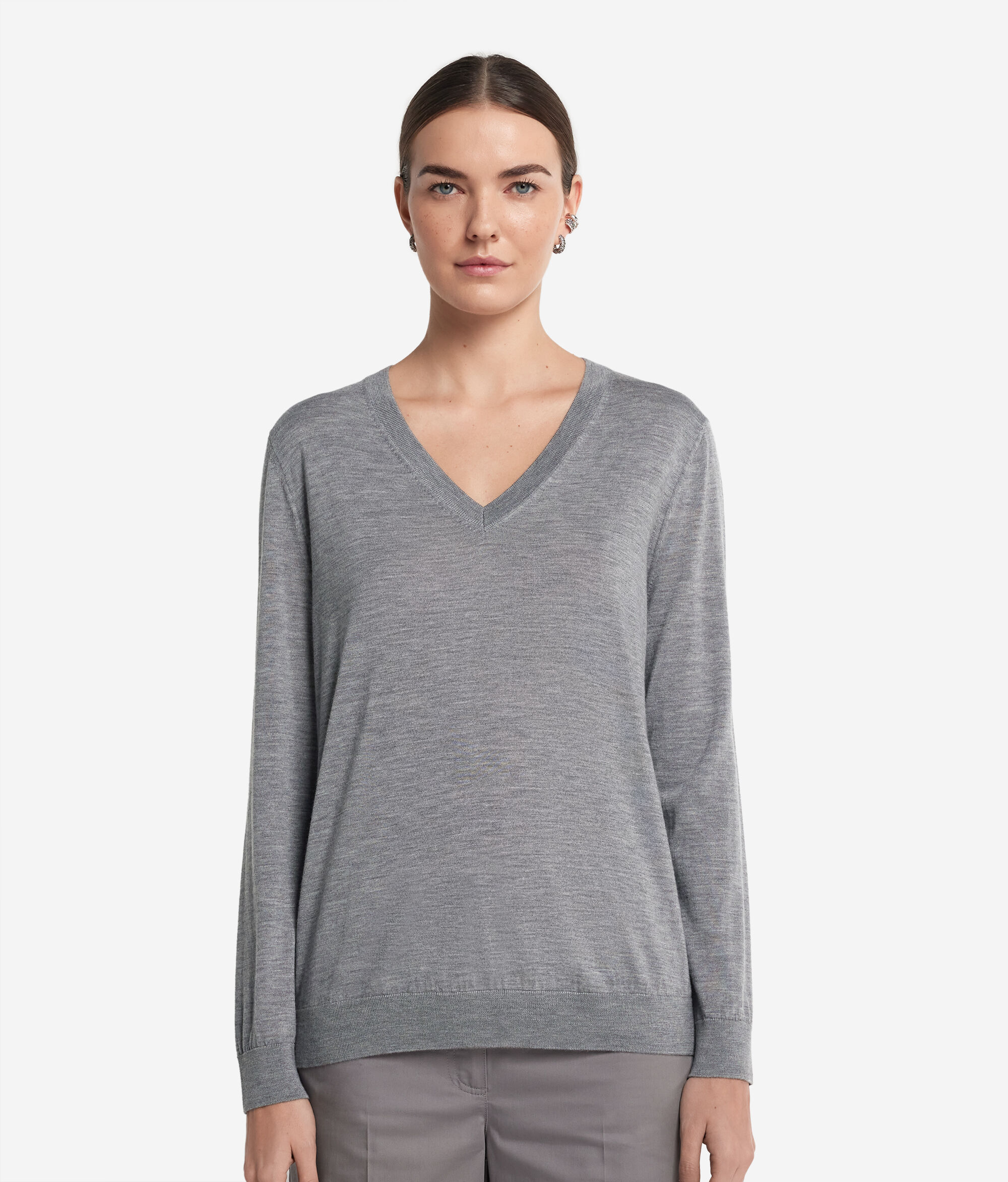 Ultrafine Cashmere V-Neck Jumper