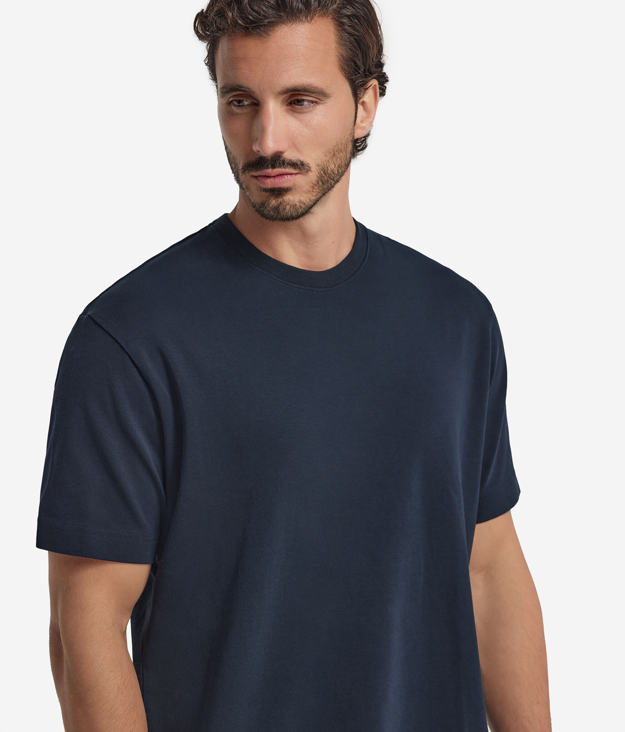 コットンジャージー クルーネック Tシャツ