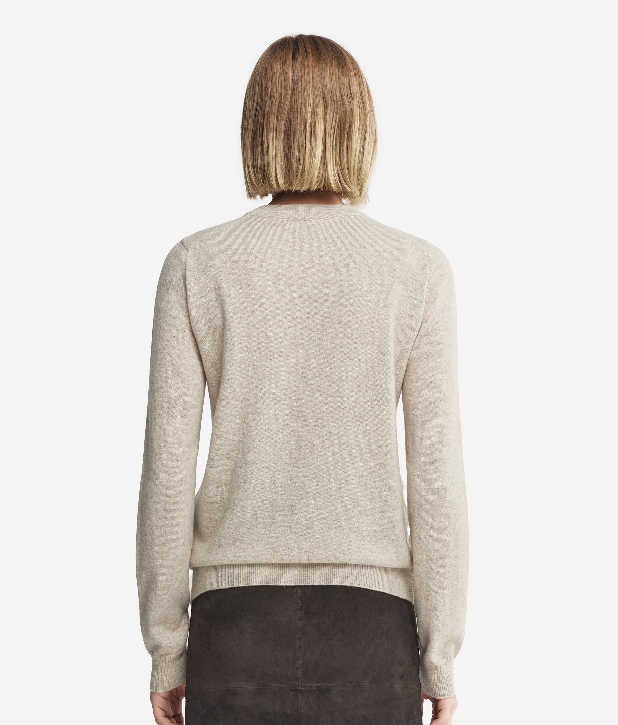 Jersei de coll rodó i màniga llarga de Cashmere Ultrasoft