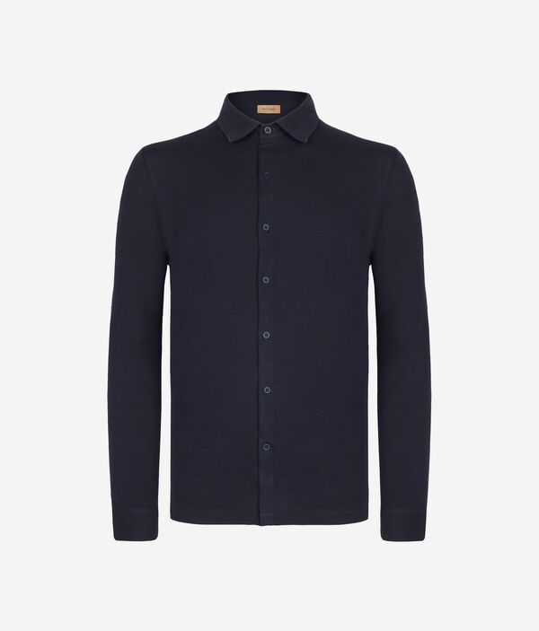 Рубашка из шелка и хлопка