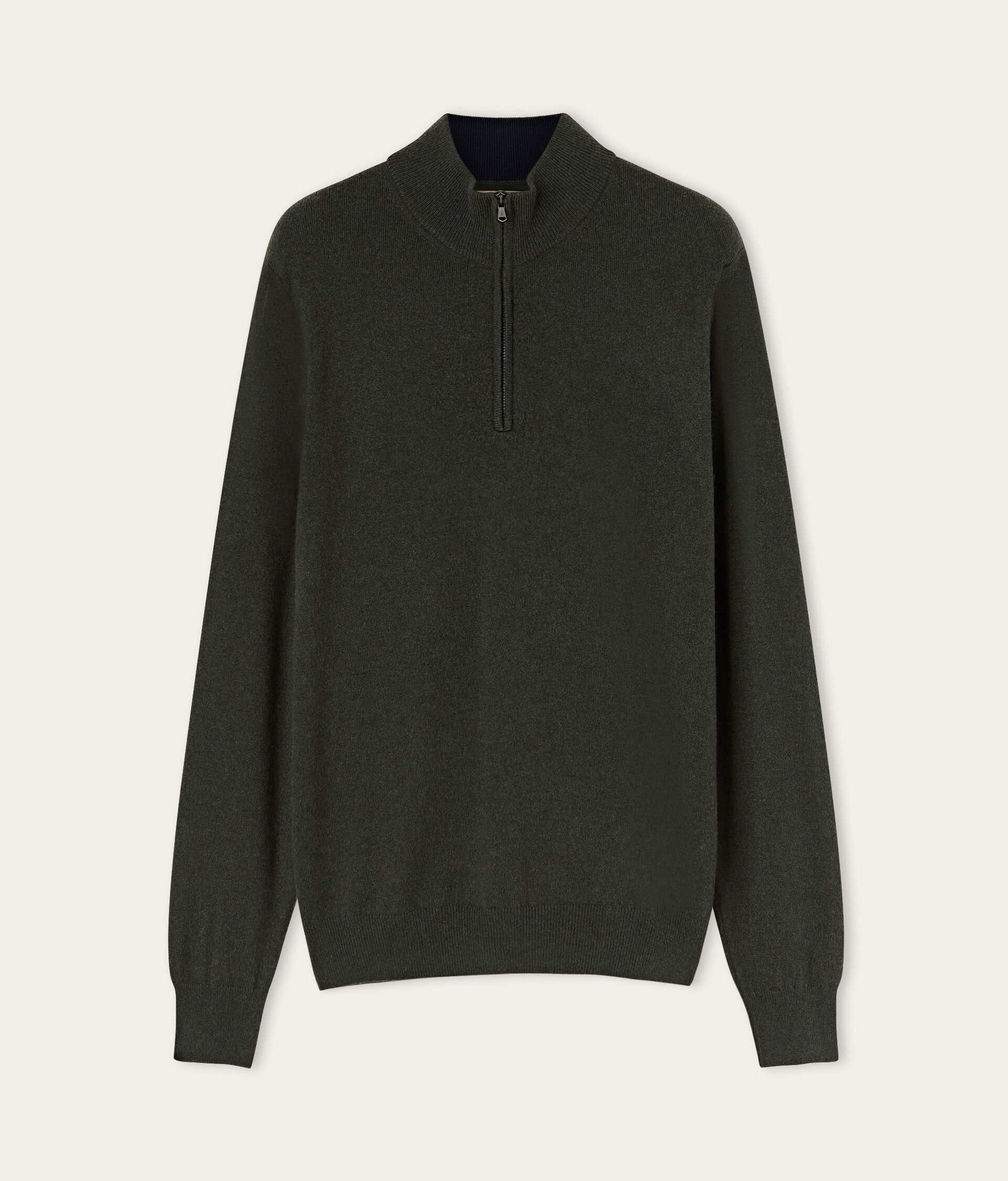 Ultrasoft Cashmere Half-Zip Funnel-Neck Jumper
