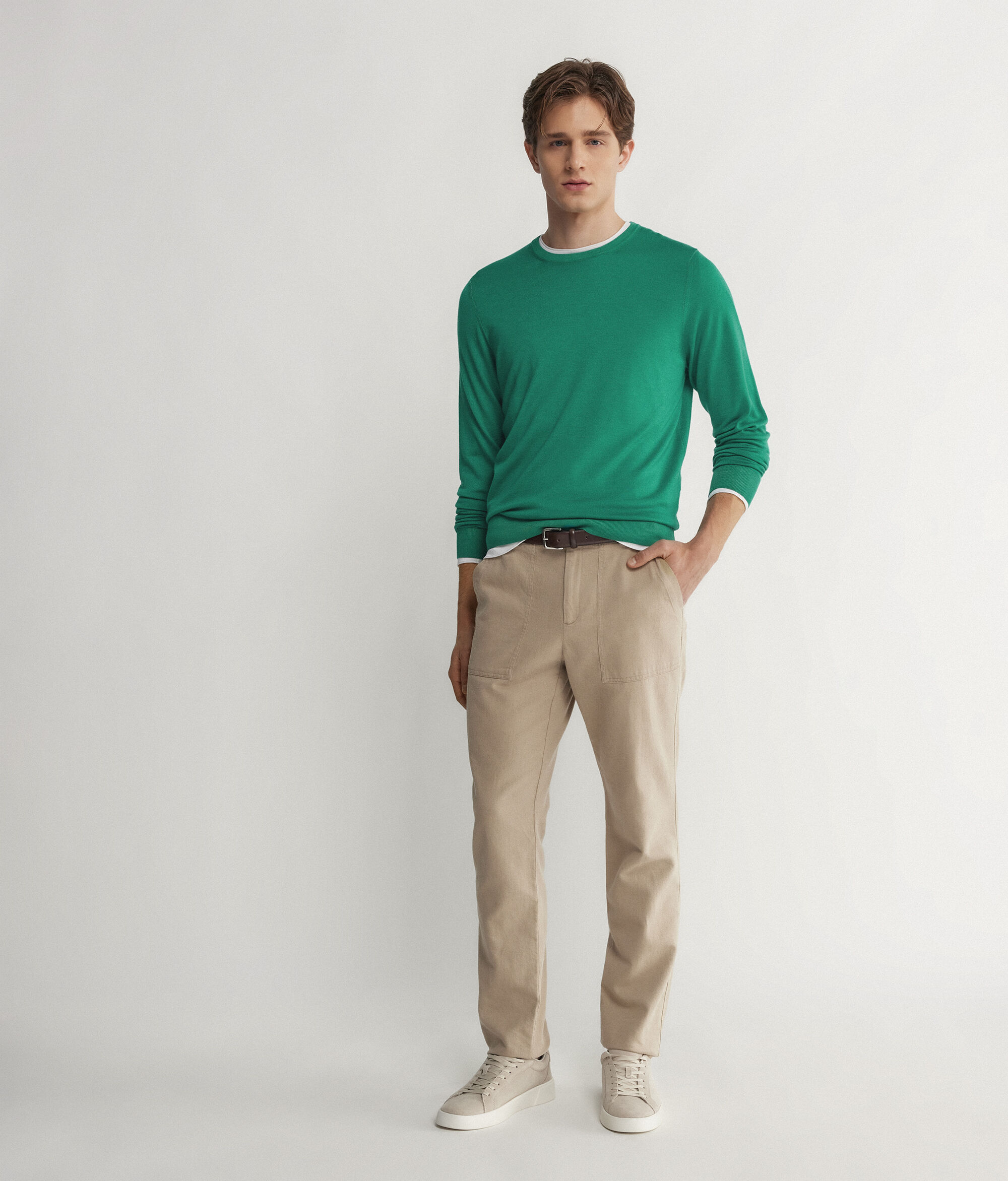 Round-Neck Ultrafine Cashmere Jumper