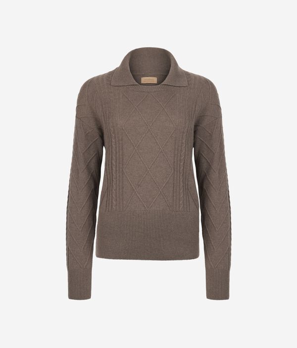 Джемпер-поло из ультрамягкого кашемира