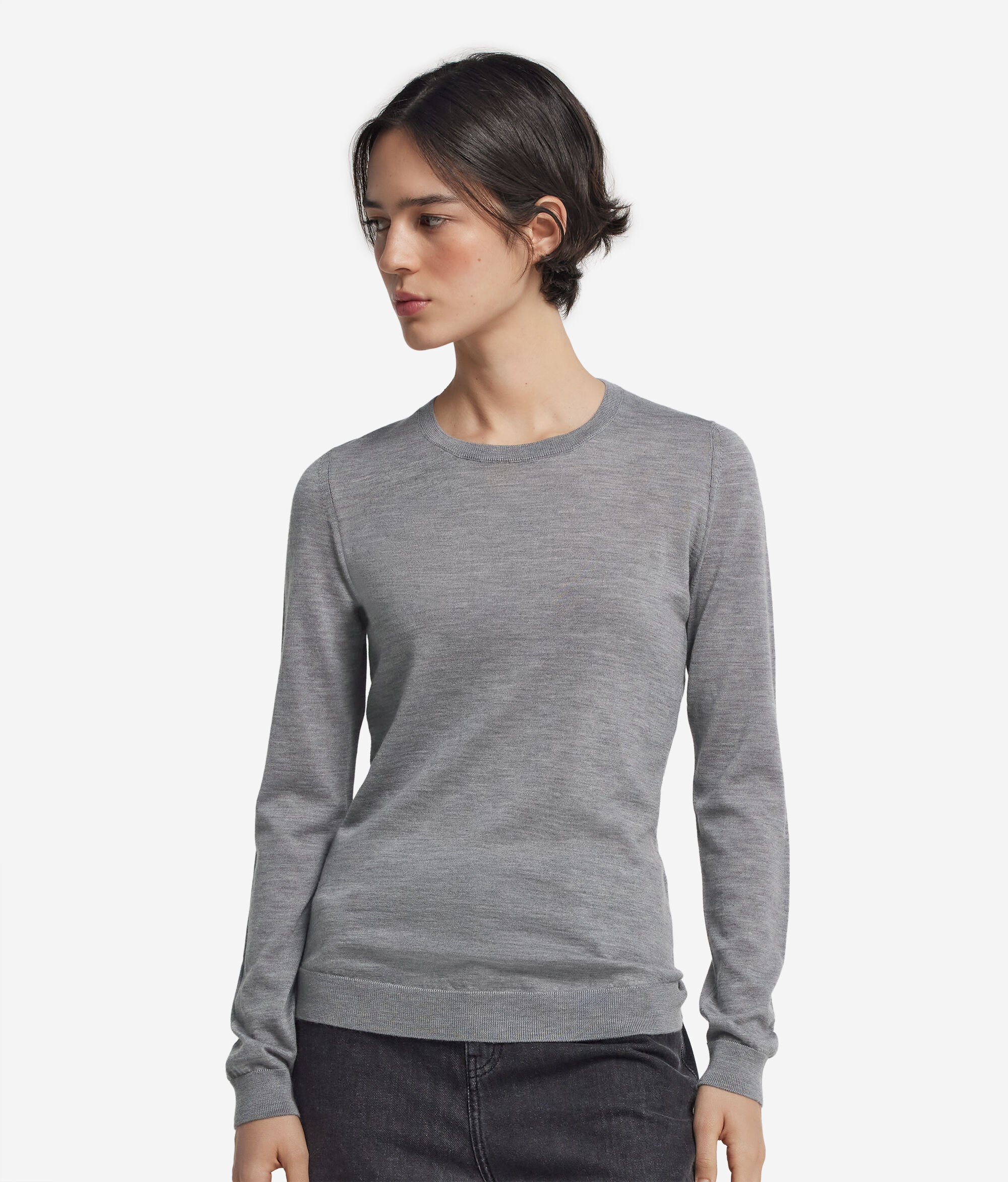 Round-Neck Ultrafine Cashmere Jumper