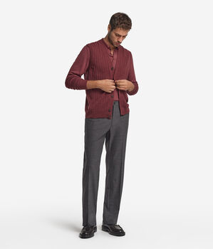 Armilla de canalé de Cashmere Ultrasoft