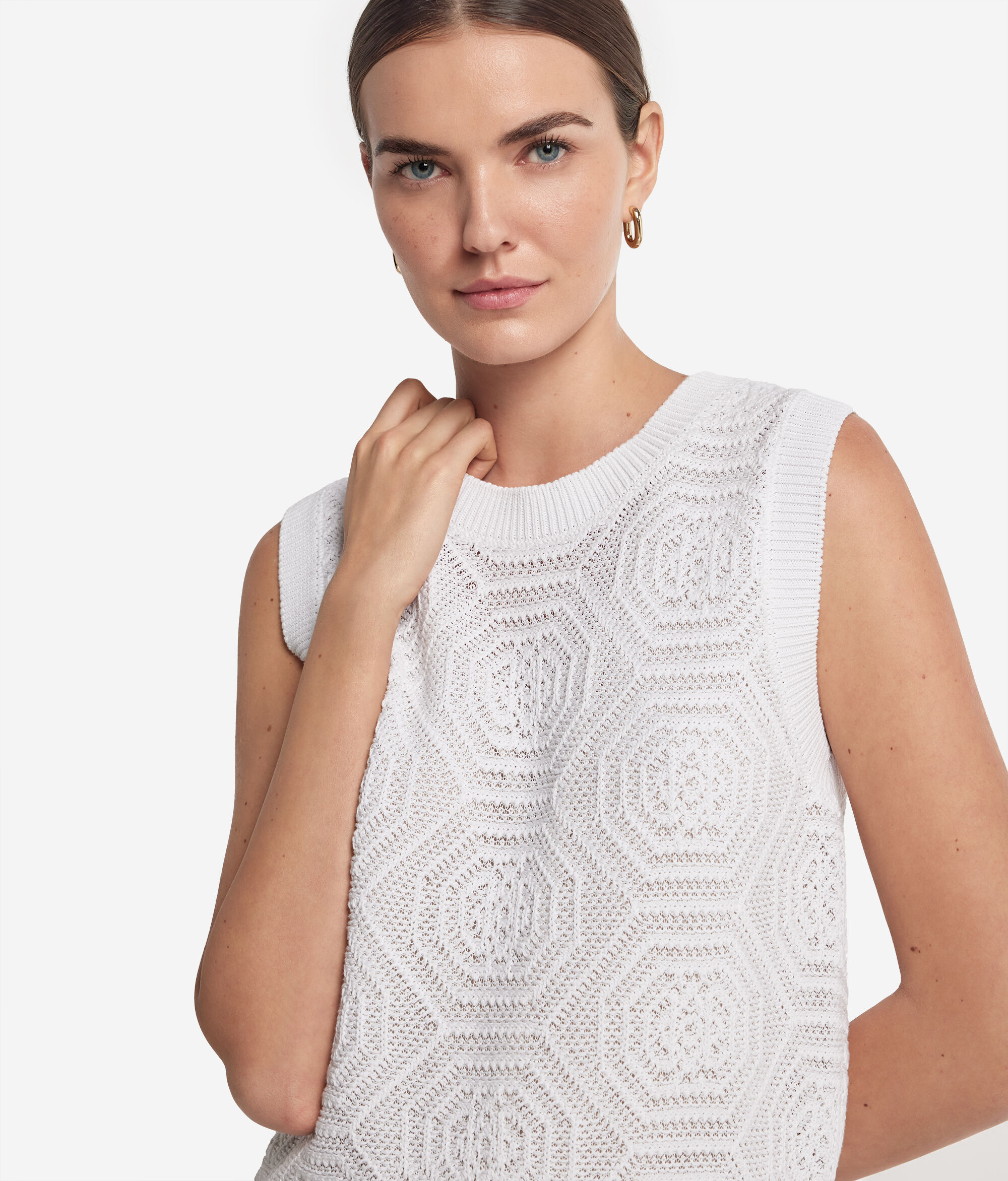 Tank Top with Geometric Design