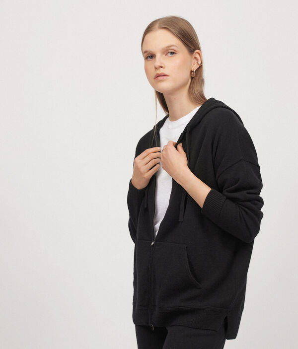 Hooded Ultrasoft Cashmere Sweatshirt