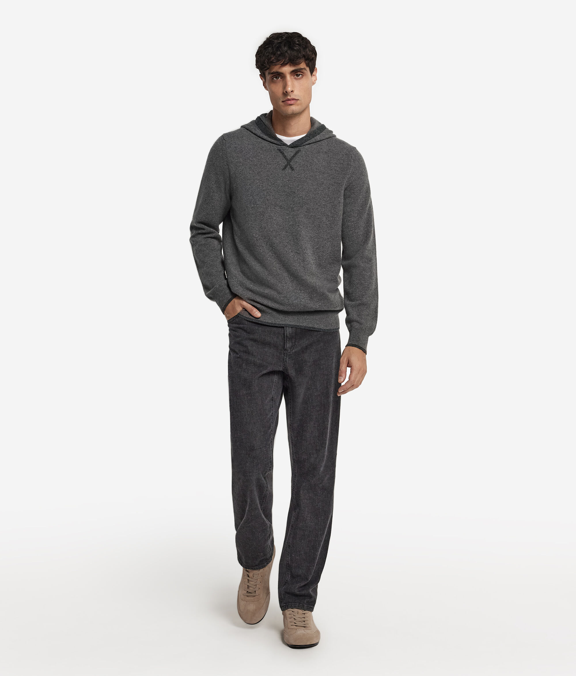 Sudadera con capucha para hombre en Cashmere Ultrasoft