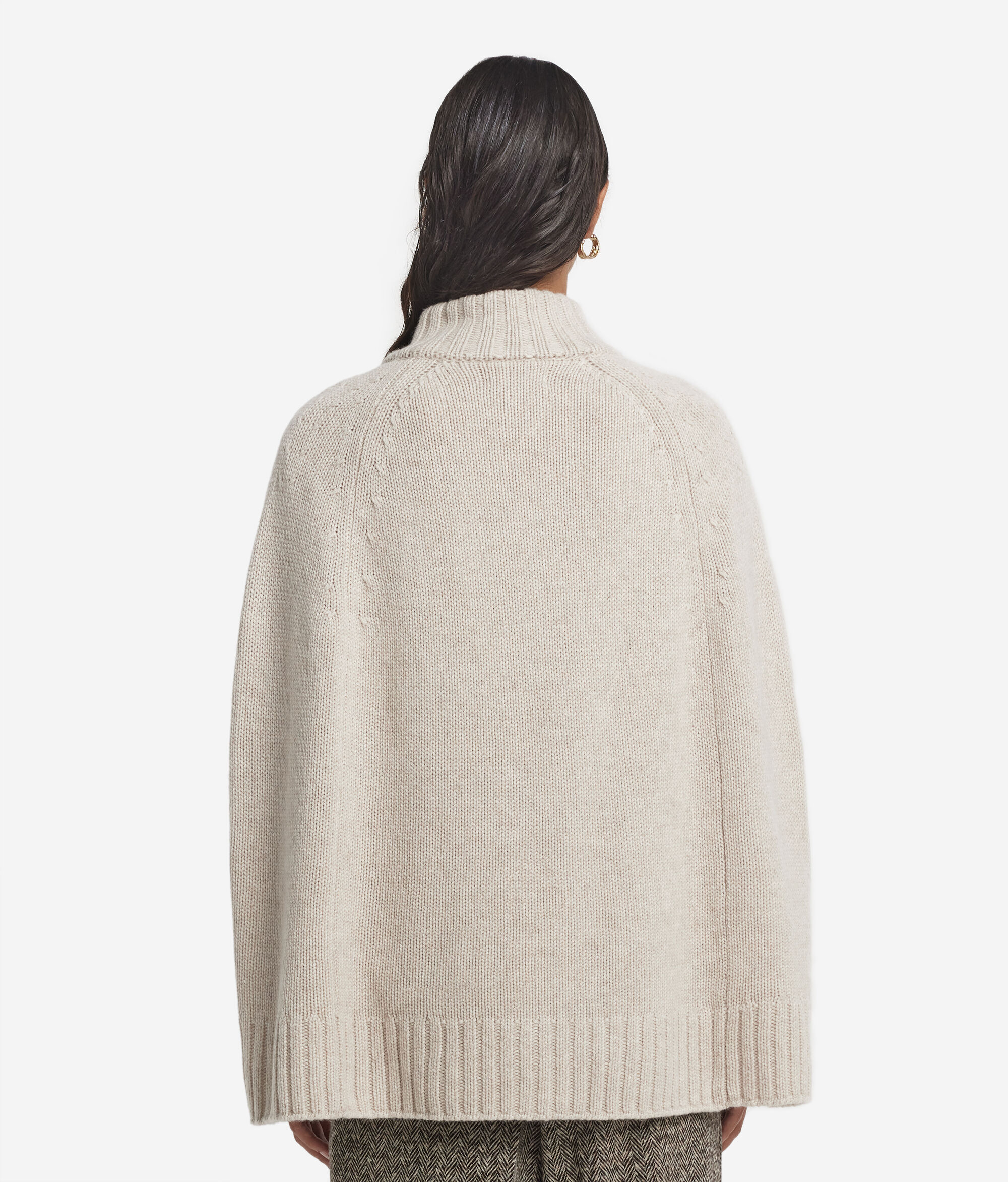 Ultrasoft Cashmere Zip-Up Cape
