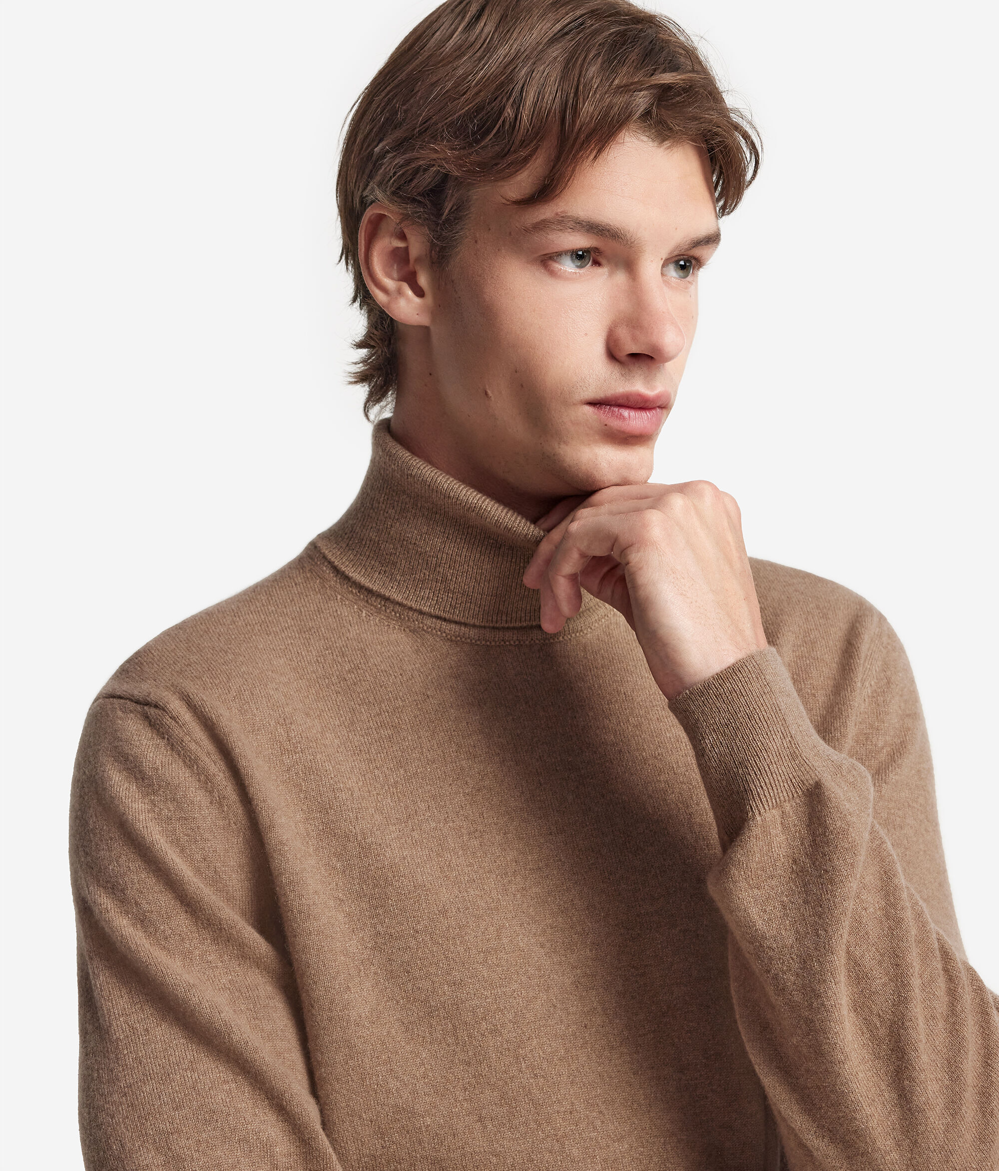 Col roulé homme en cachemire ultra-doux