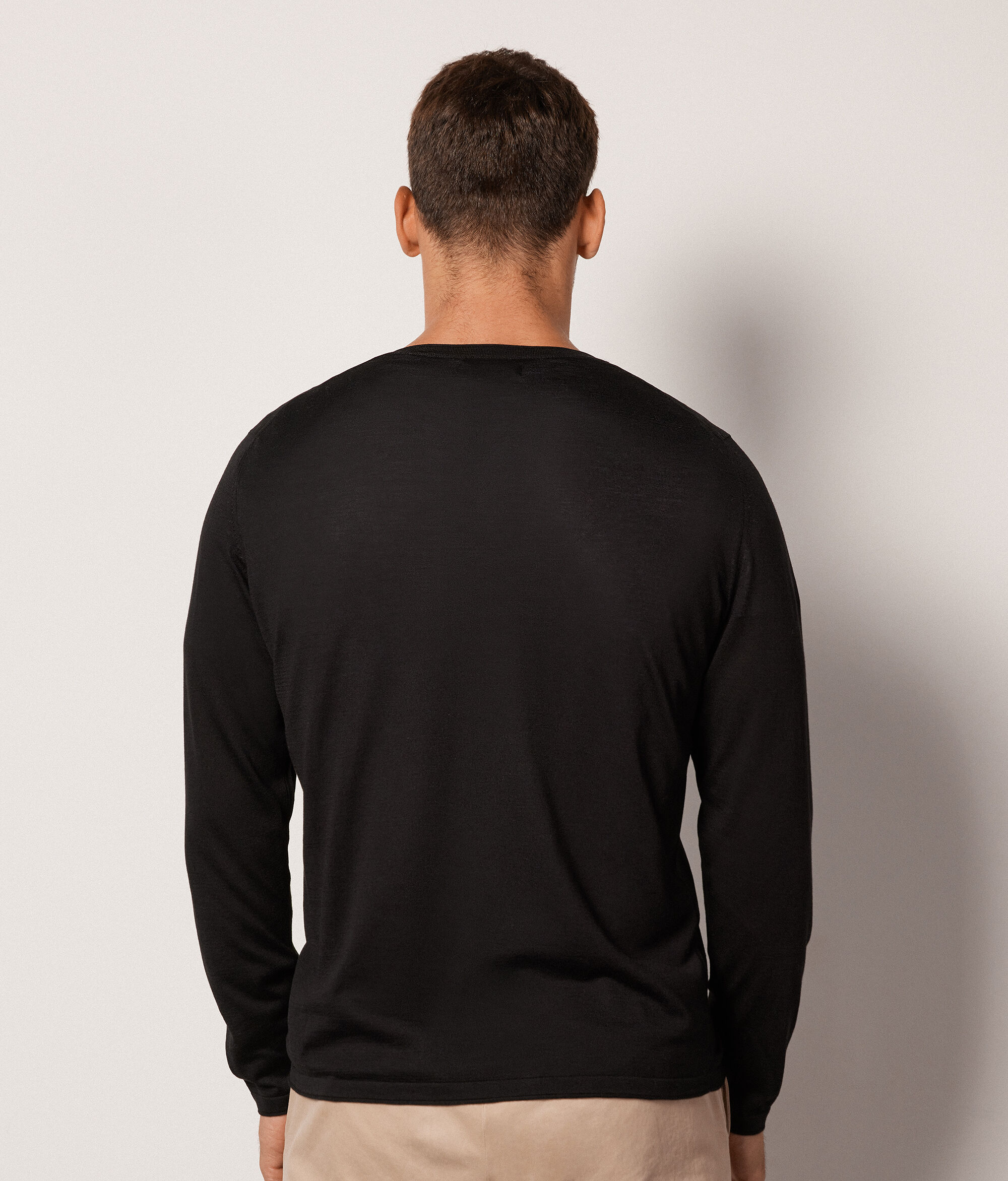 Maglia Girocollo in Seta Cotone