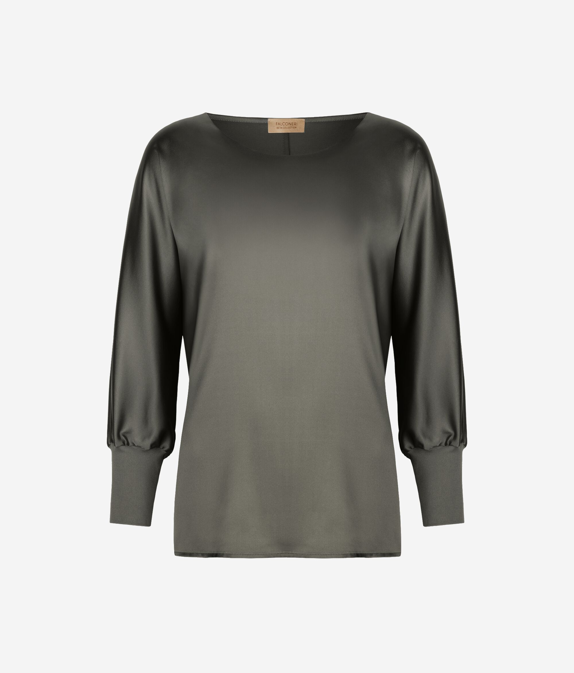 Maglia Girocollo in Raso di Seta