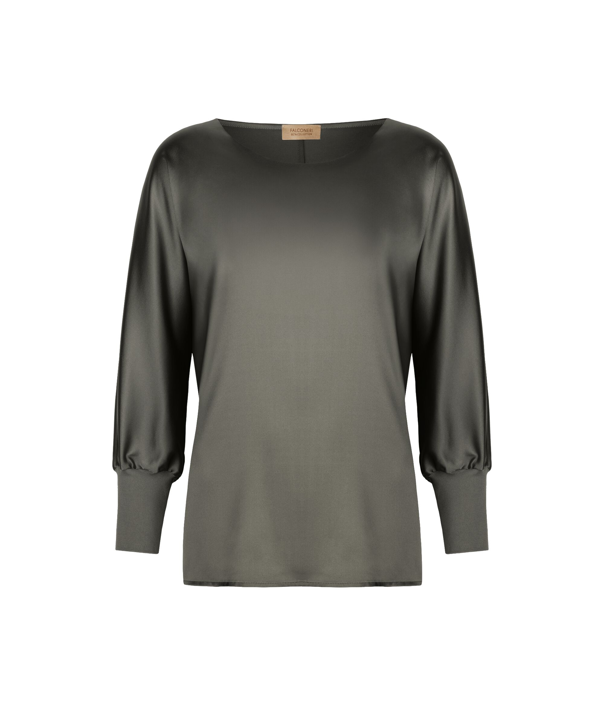 Maglia Girocollo in Raso di Seta