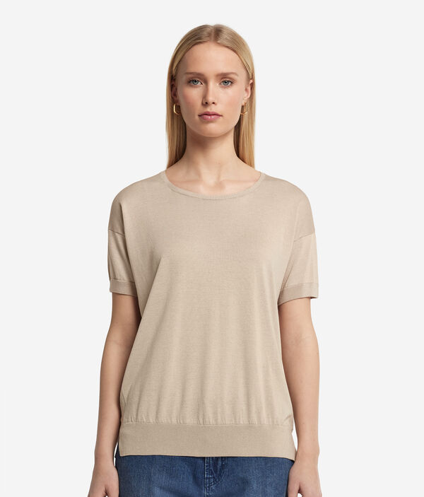 Джемпер из шелка и хлопка