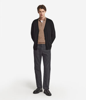 Cardigan com Botões em Caxemira