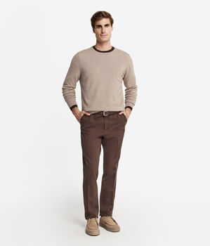 Camisola com Decote Redondo em Ultrasoft Cashmere