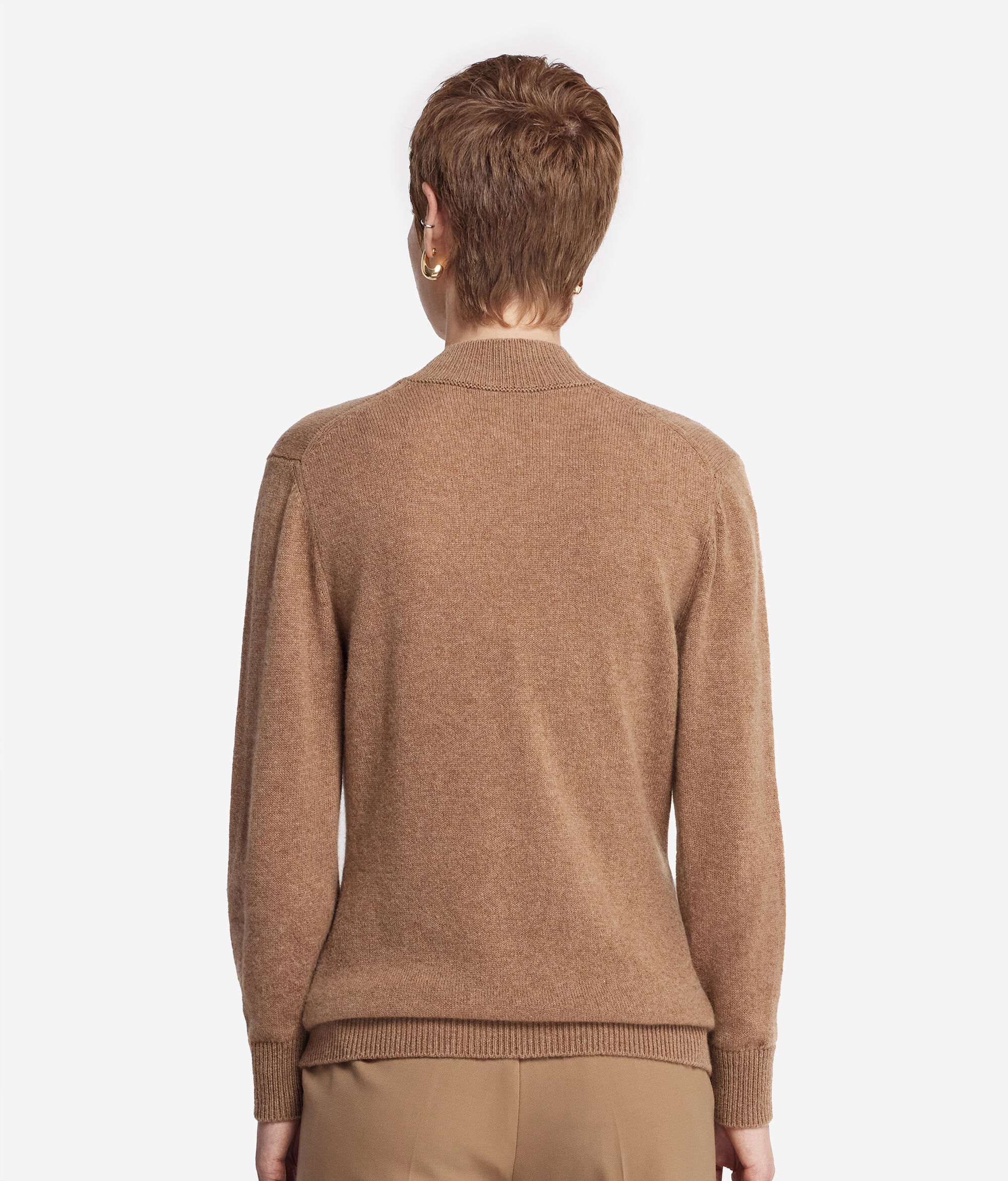 Μπλούζα με Ψηλό Γιακά από Ελαφρύ Cashmere