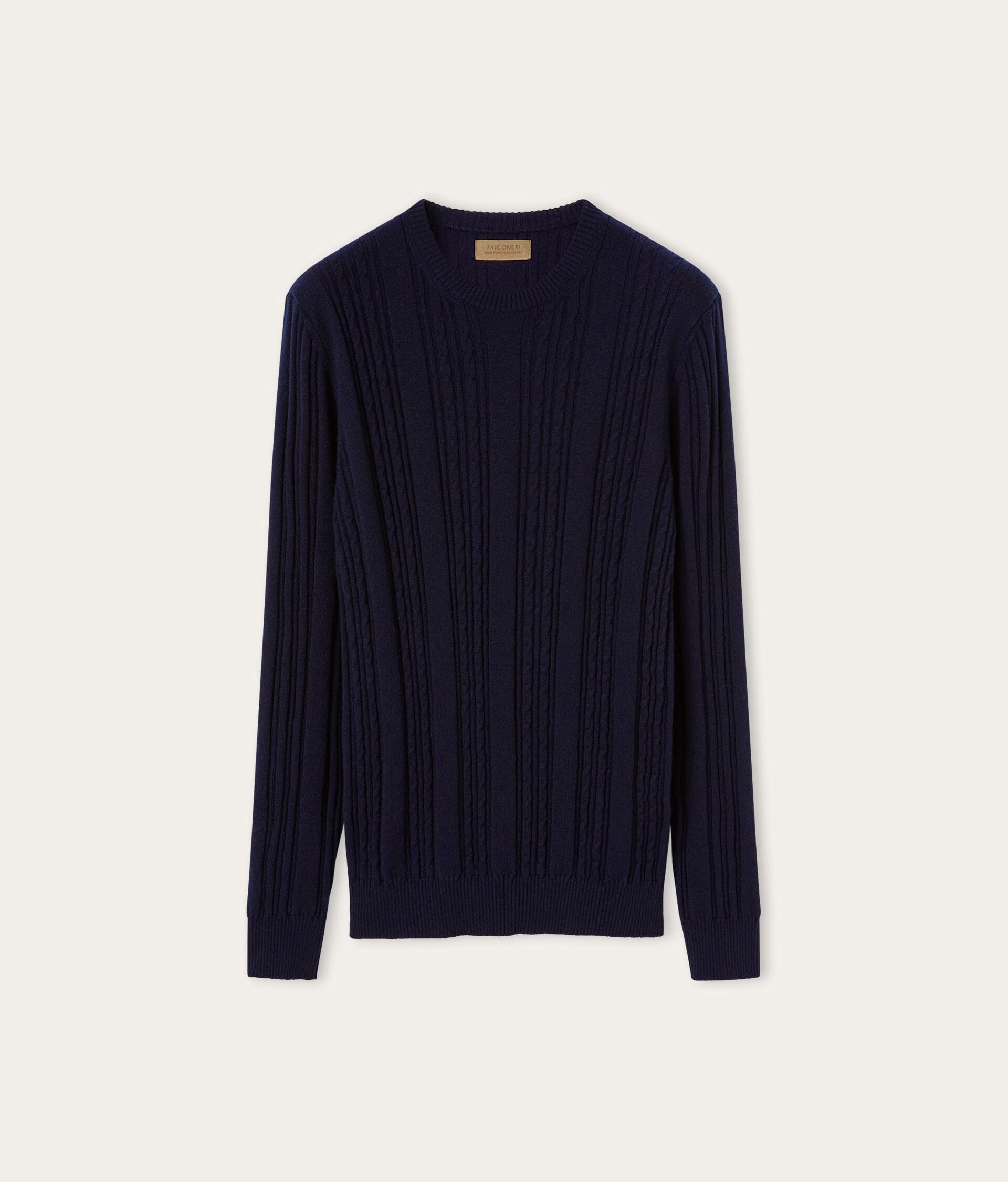 Jersei coll rodó vuits canalé cashmere