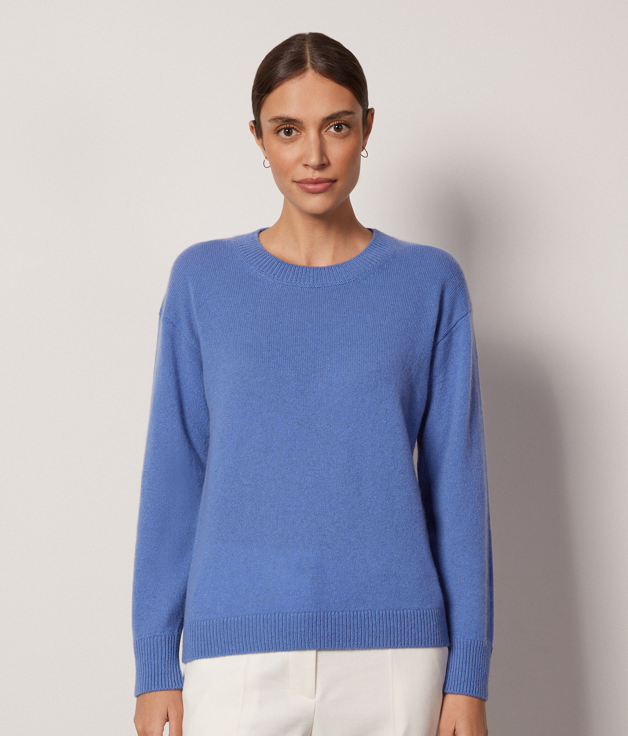 Pull femme en cachemire ultra-doux à col rond