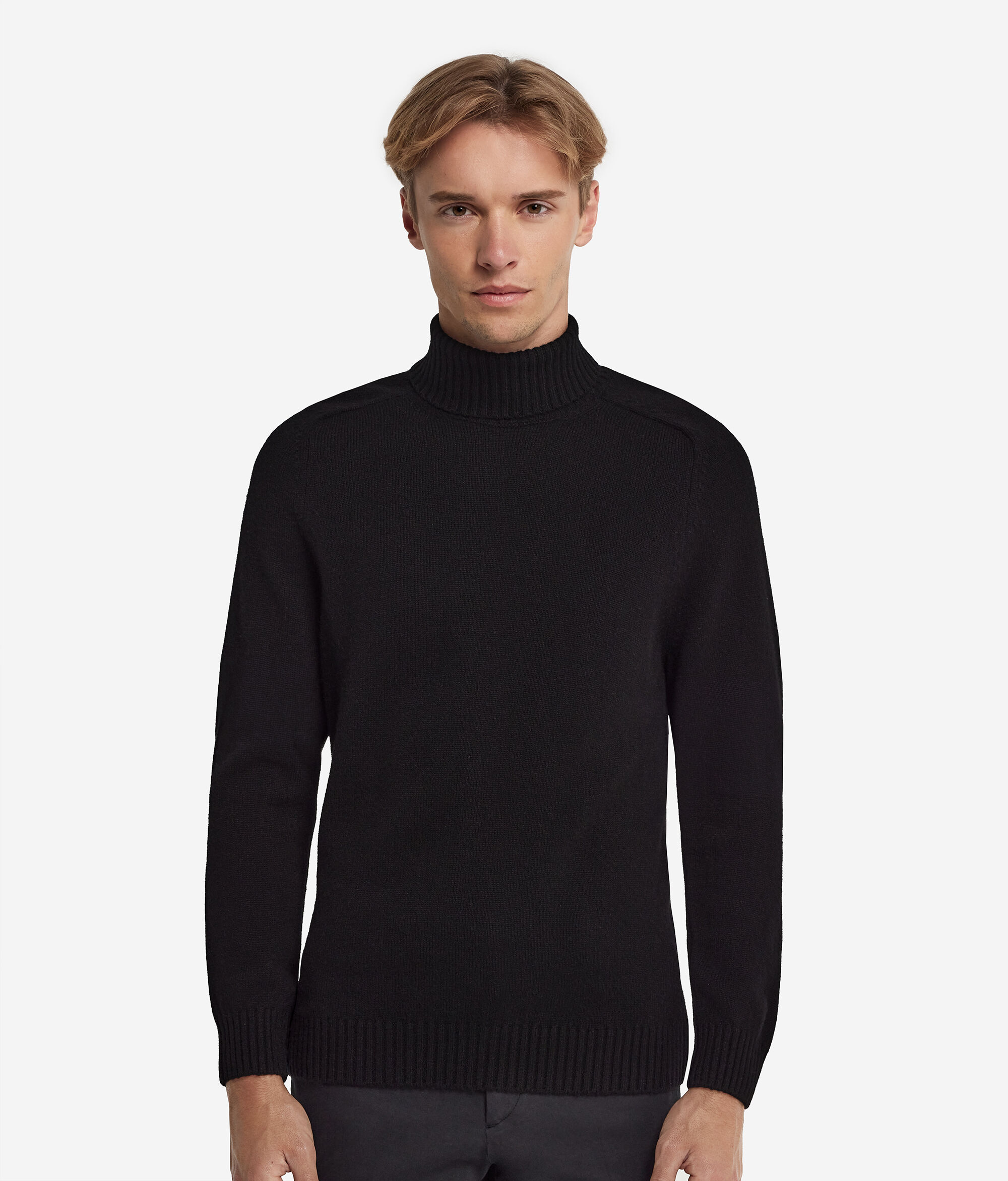 Camisola de Gola Alta em Ultrasoft Cashmere