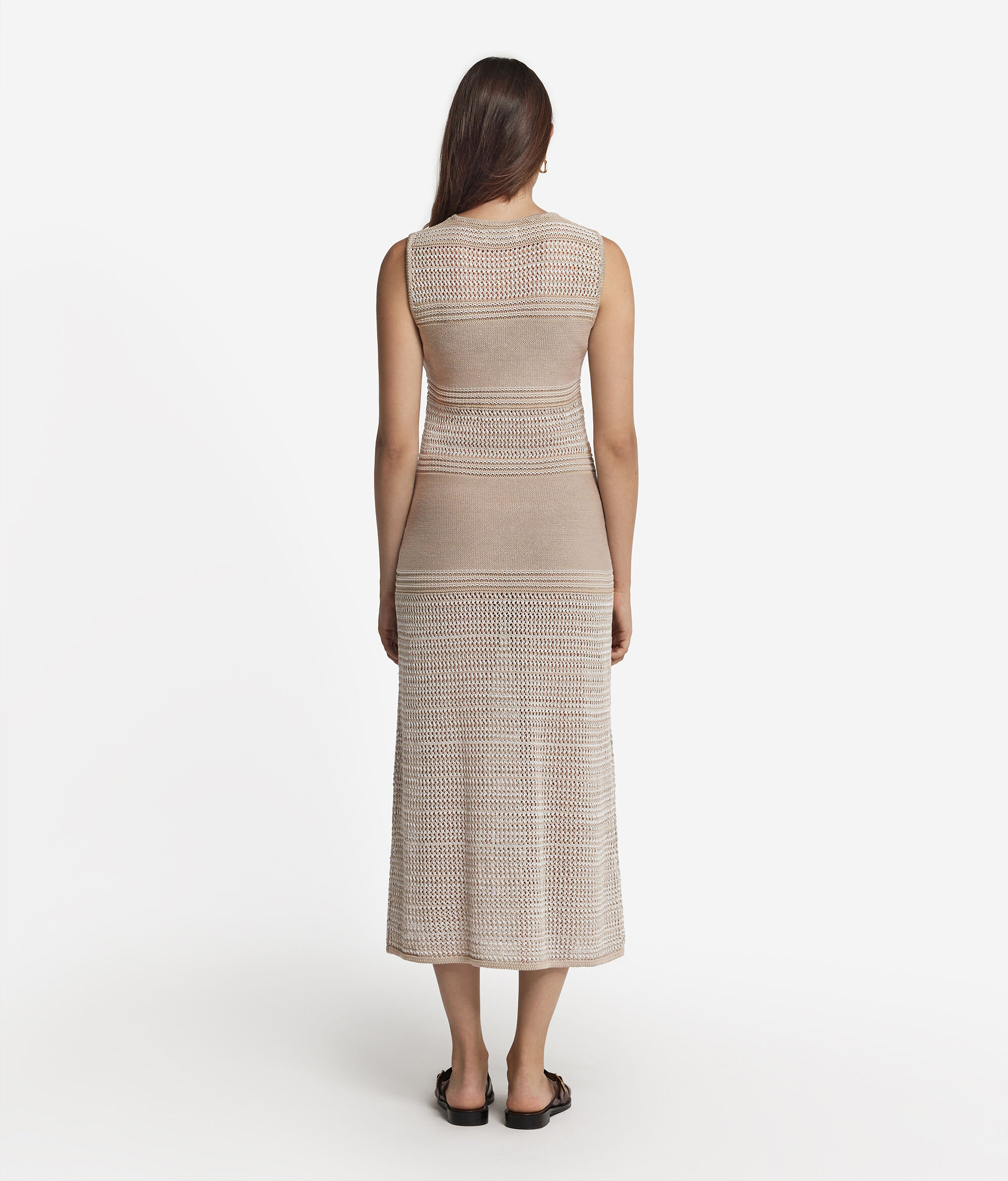 Платье из хлопка и льна