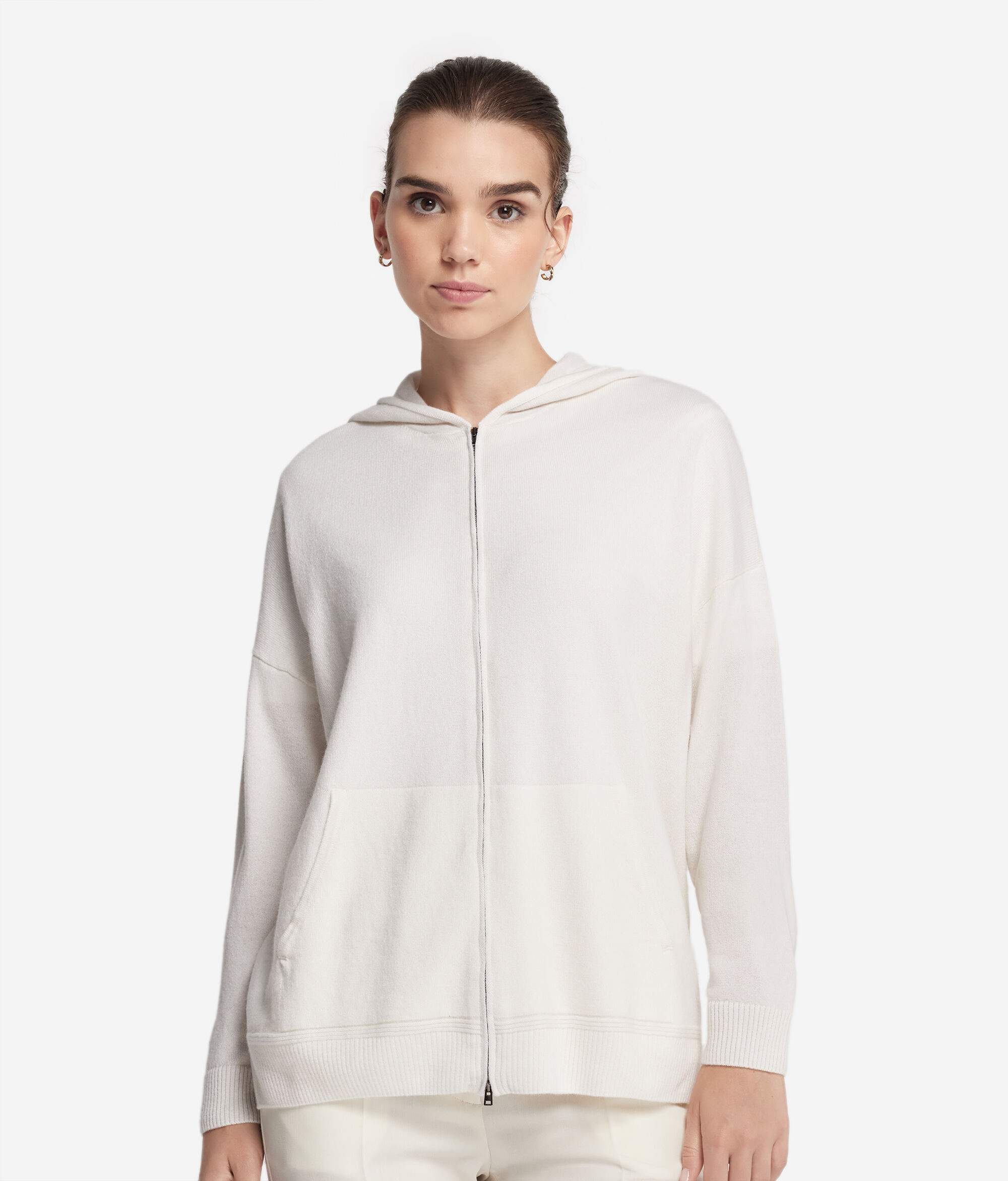 Bluza z kapturem z kaszmiru Ultrasoft