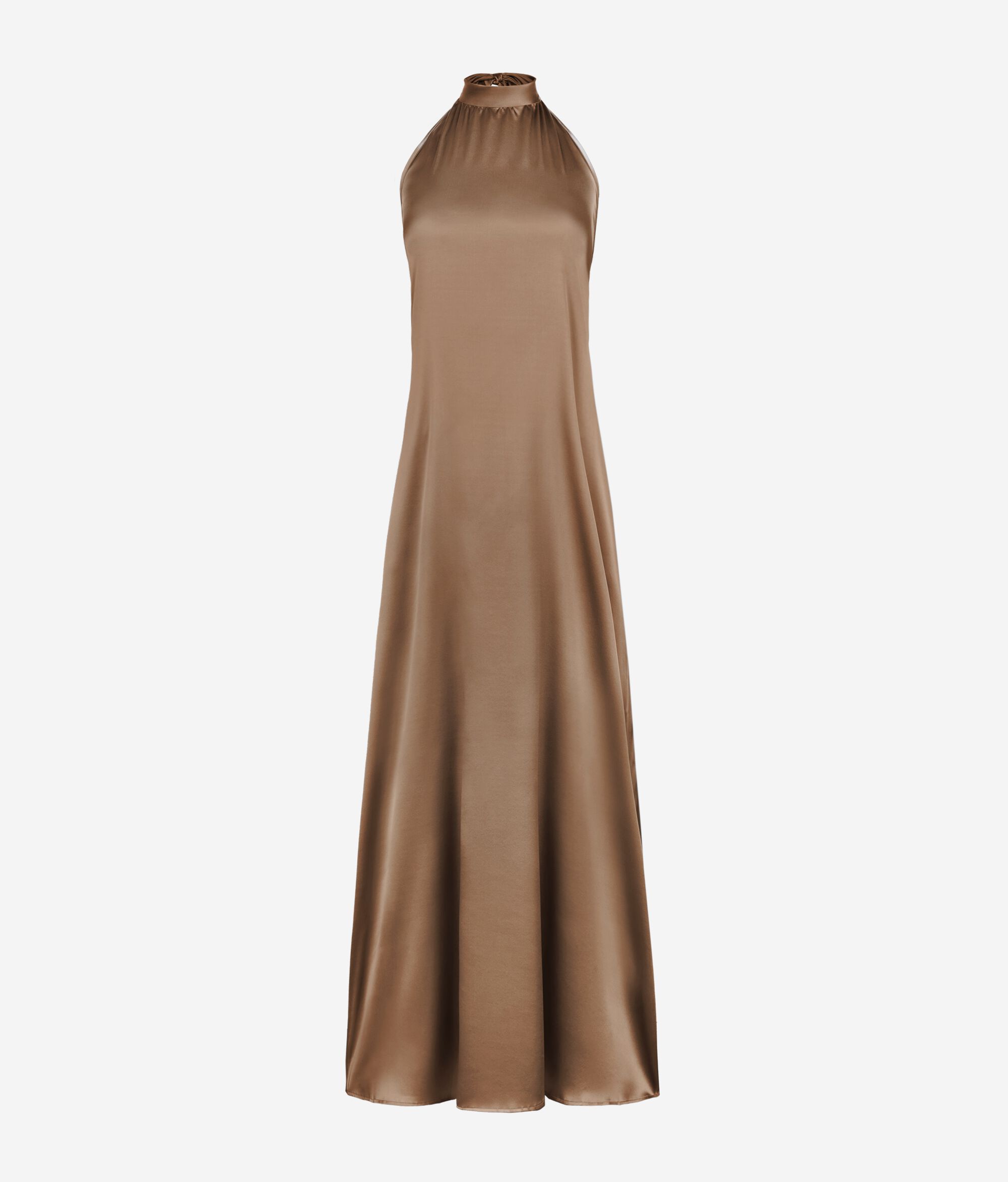 Silk Dress with Halter Neck