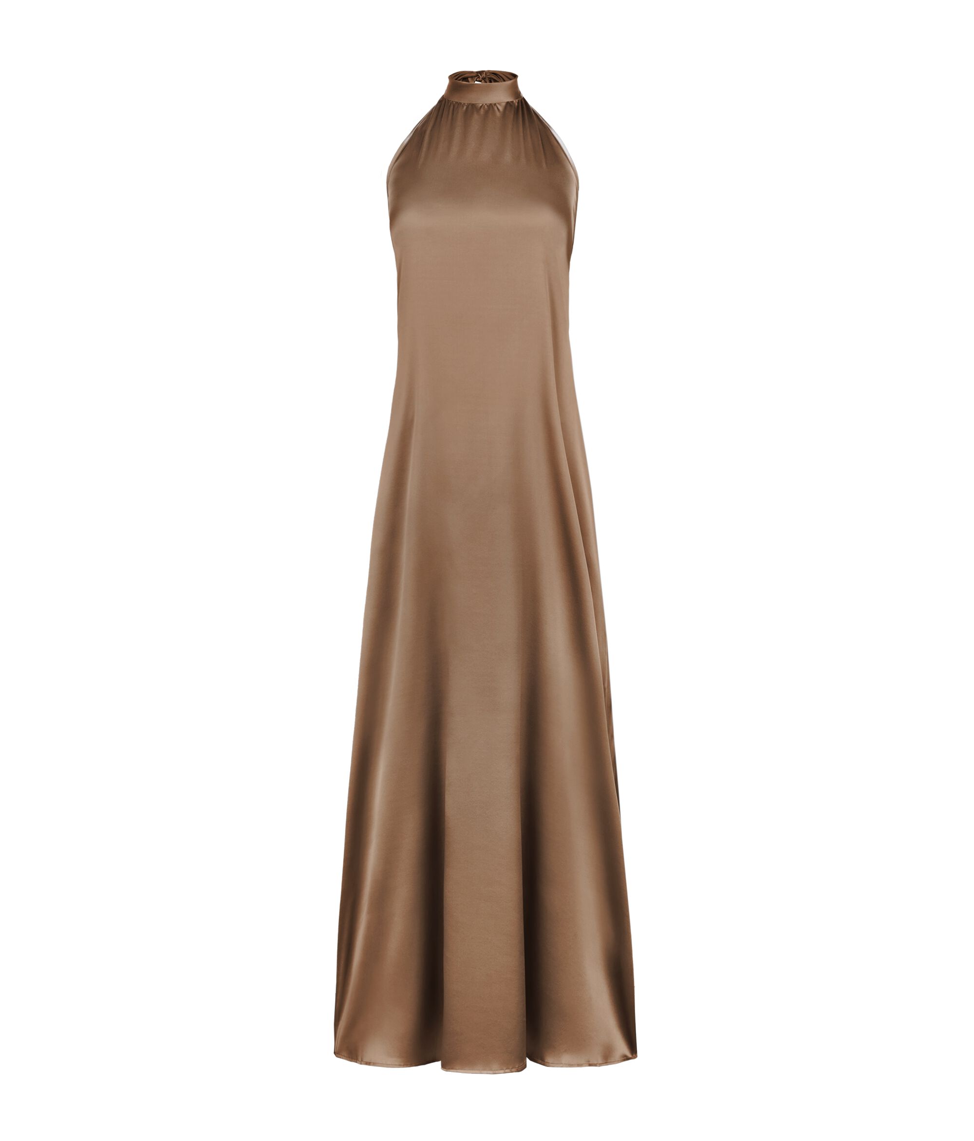 Silk Dress with Halter Neck