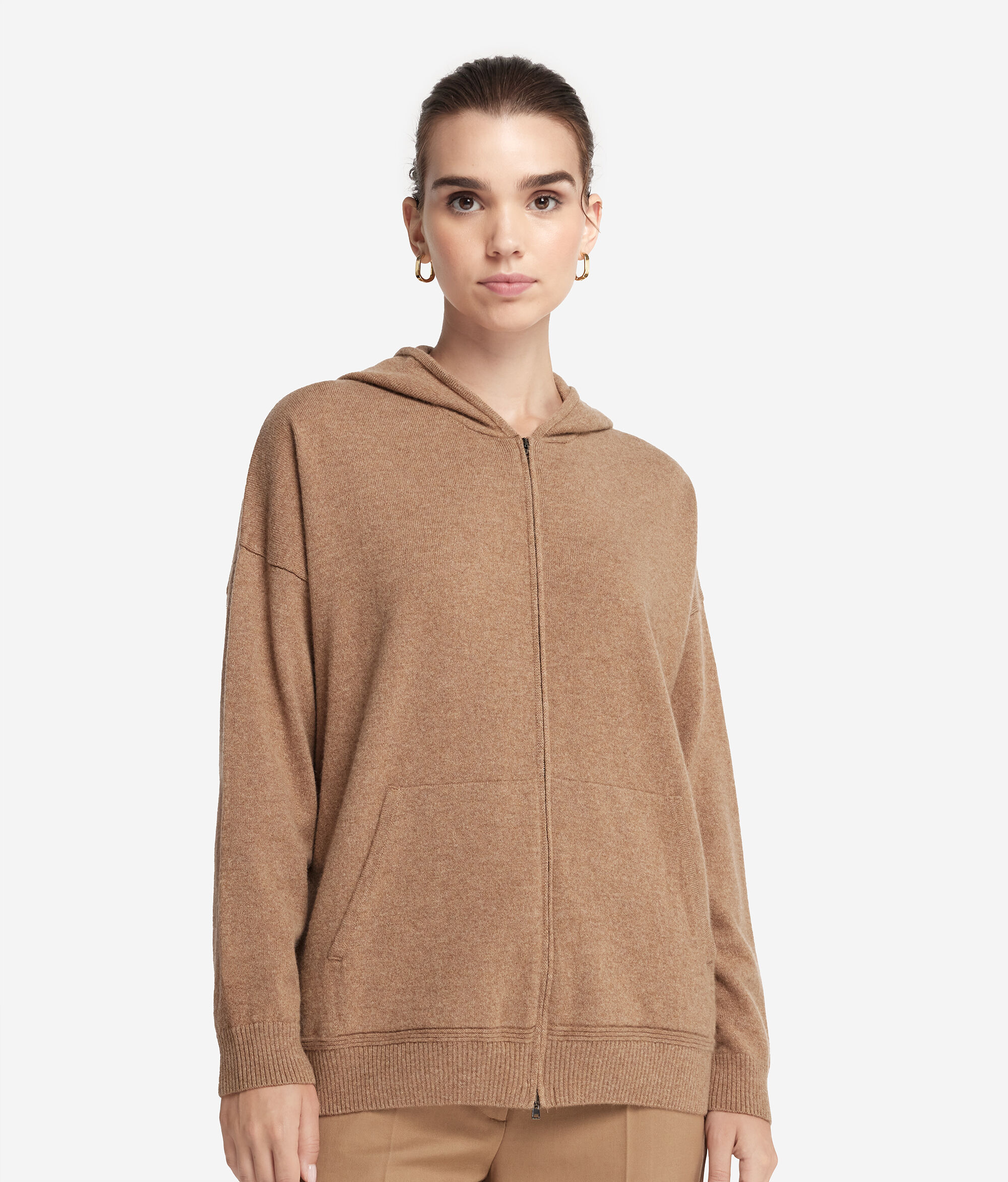 Sweatshirt à capuche en cachemire ultra-doux
