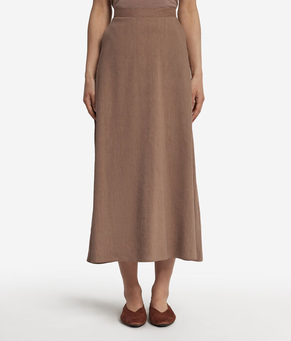 Юбка изо льна и вискозы