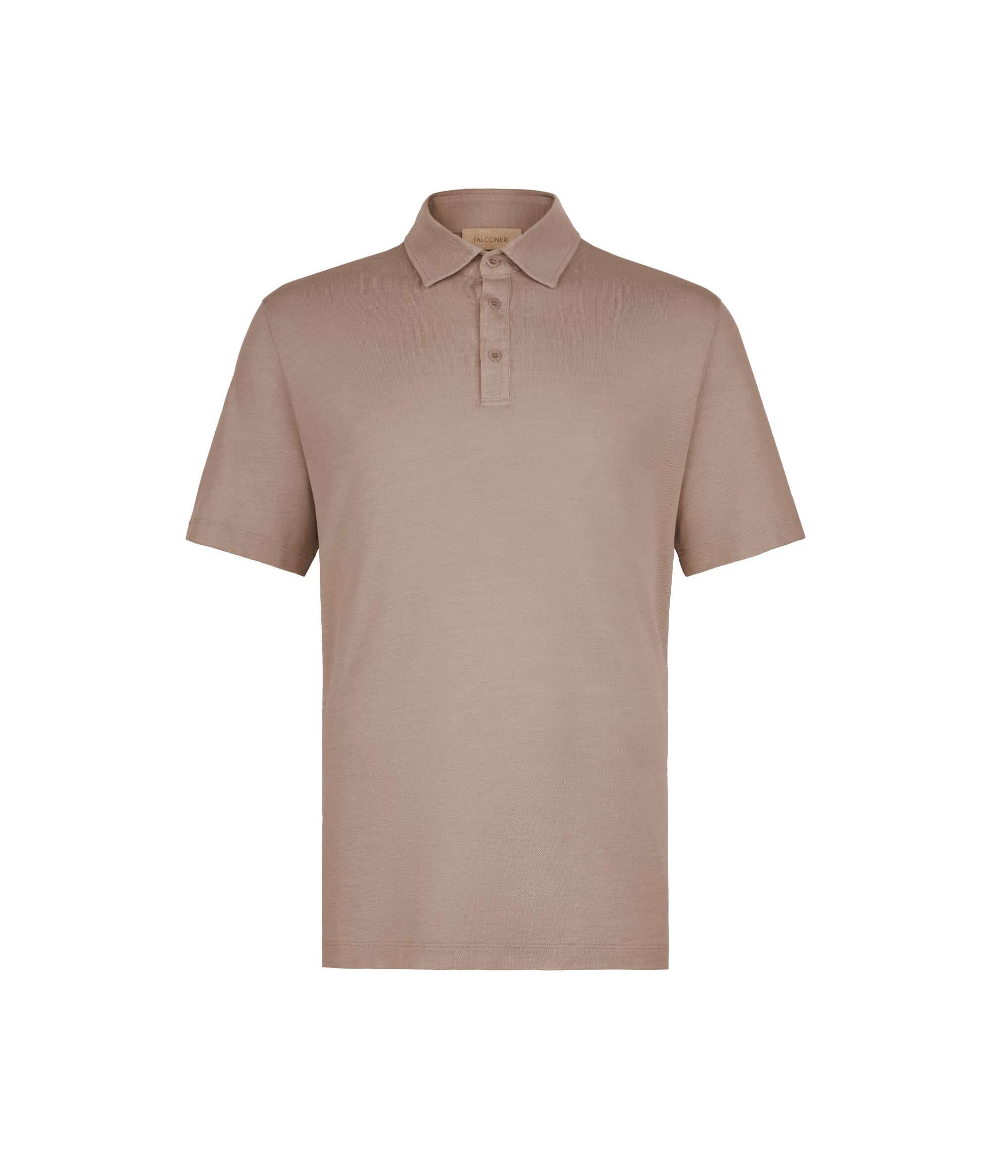 Polo piquet in cotone seta