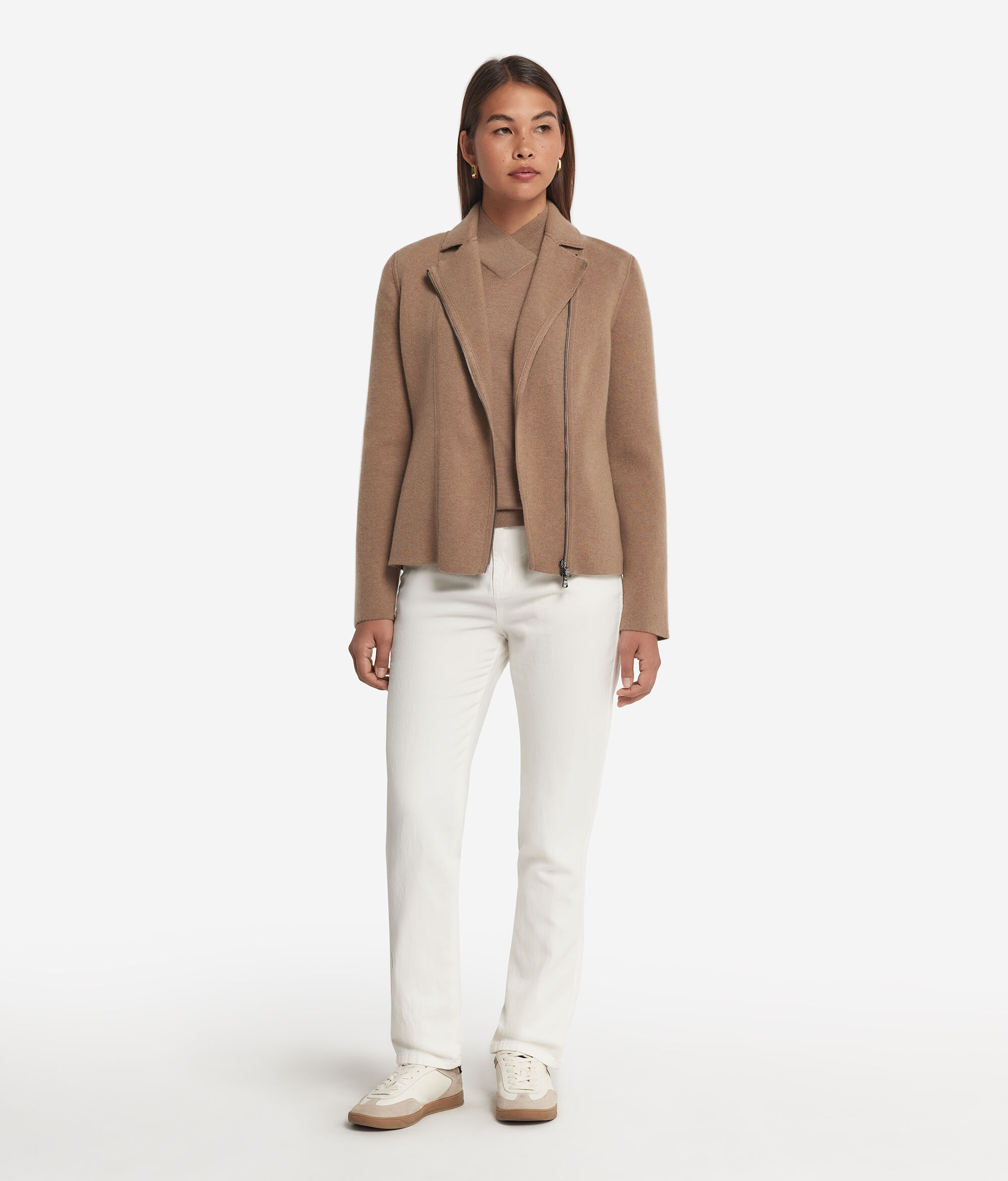 Короткое пальто из ультрамягкого кашемира