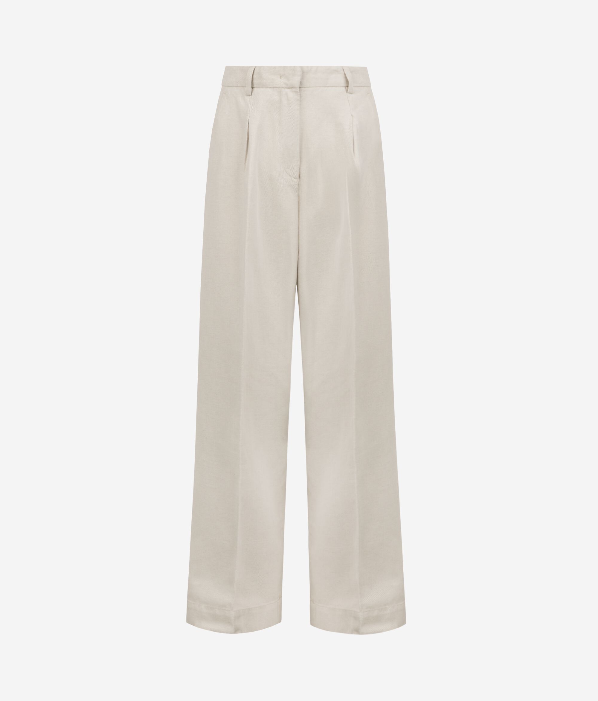 Mineral earth wide-leg trousers