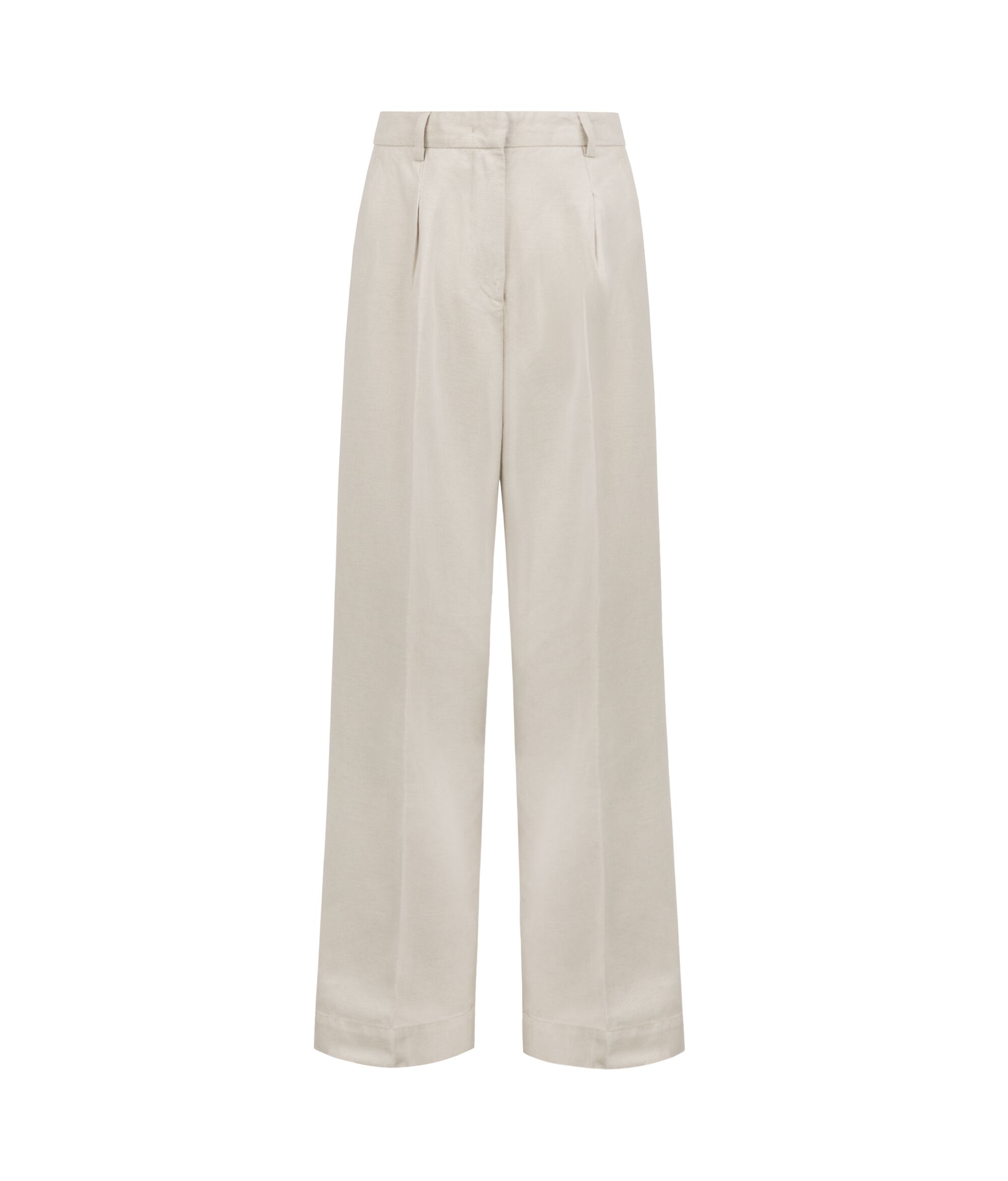 Mineral earth wide-leg trousers