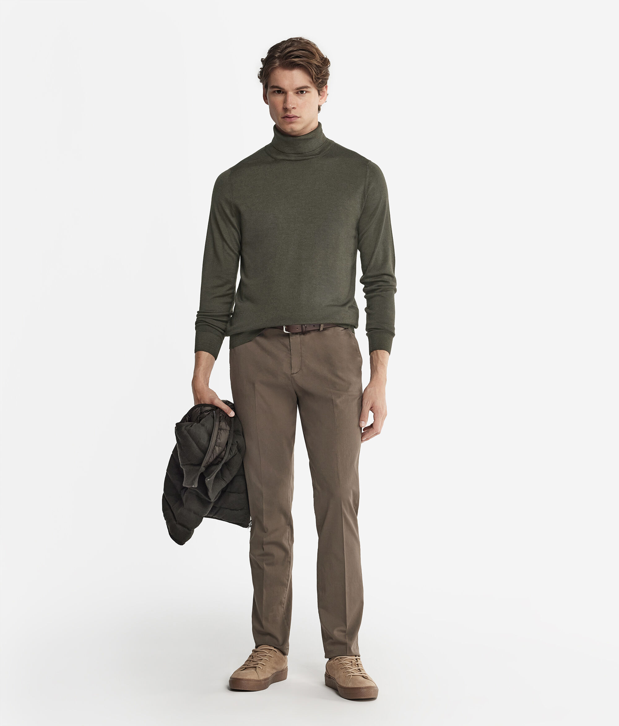 Jersey de cuello vuelto de cashmere ultrafine