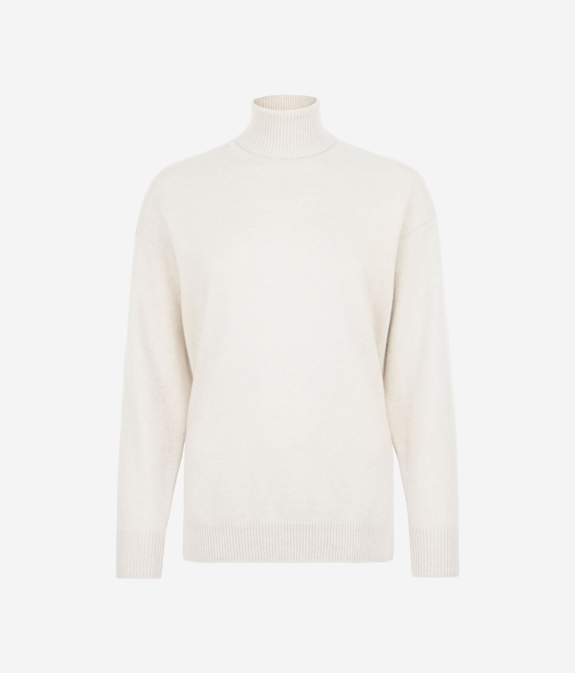 Ultrasoft Cashmere Turtleneck Sweater with Slits