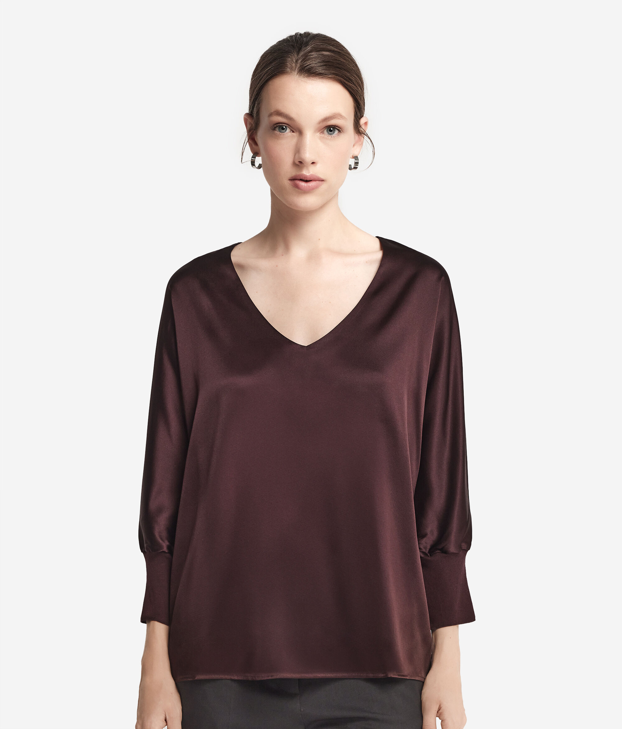 Silk V-Neck Blouse