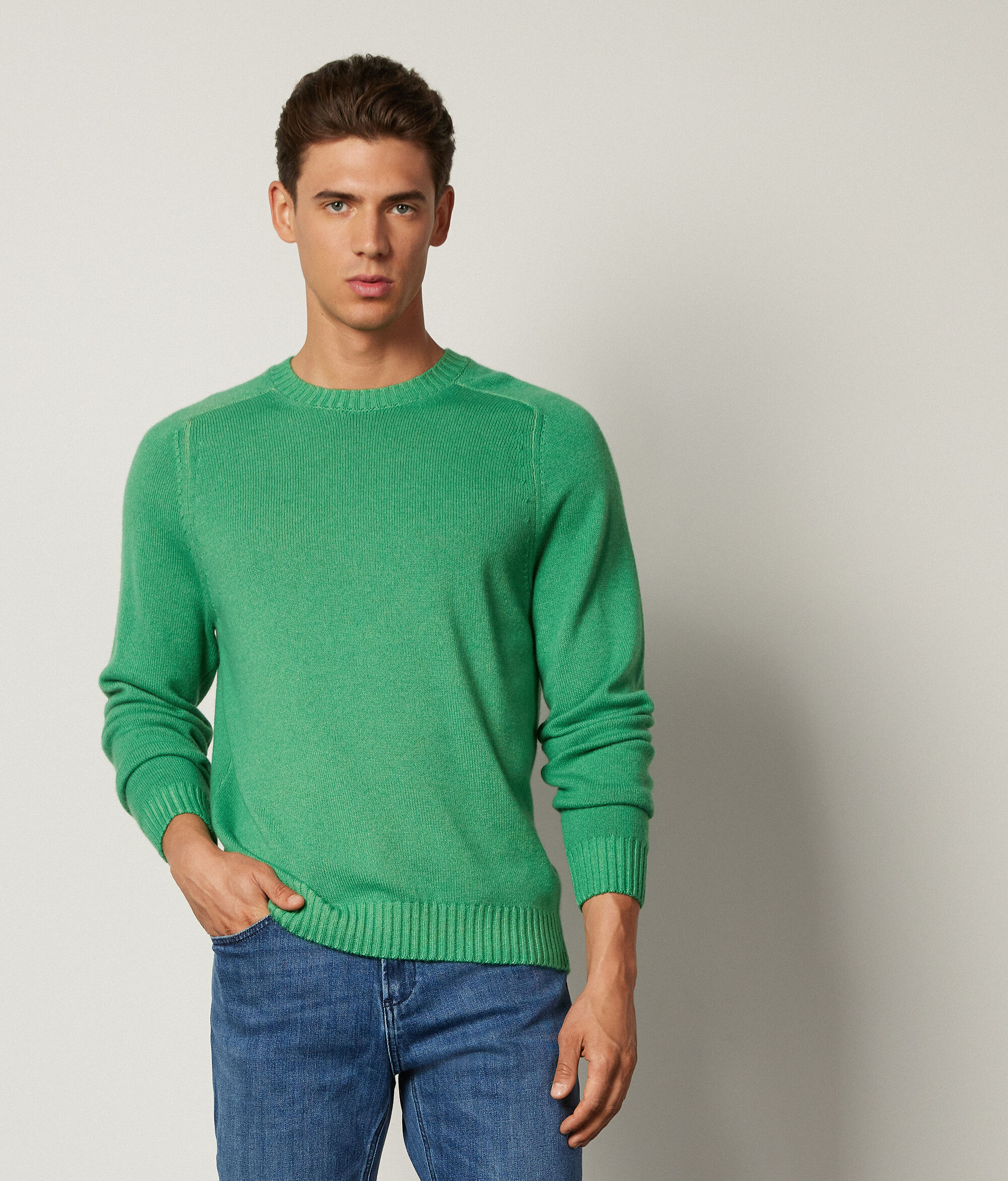 Sweter z Okrągłym Dekoltem z Kaszmiru Ultrasoft