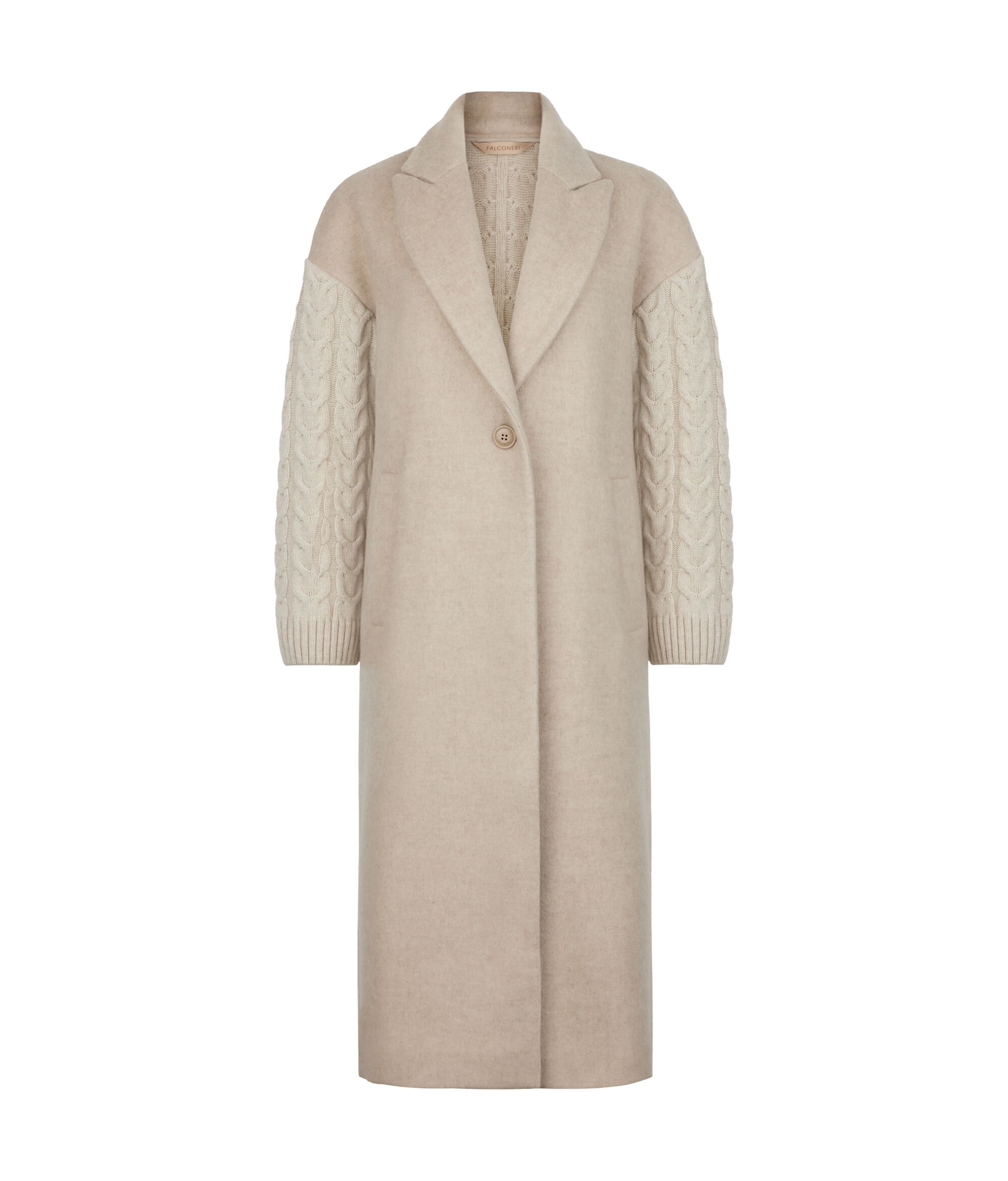 Cappotto con intreccio in cashmere