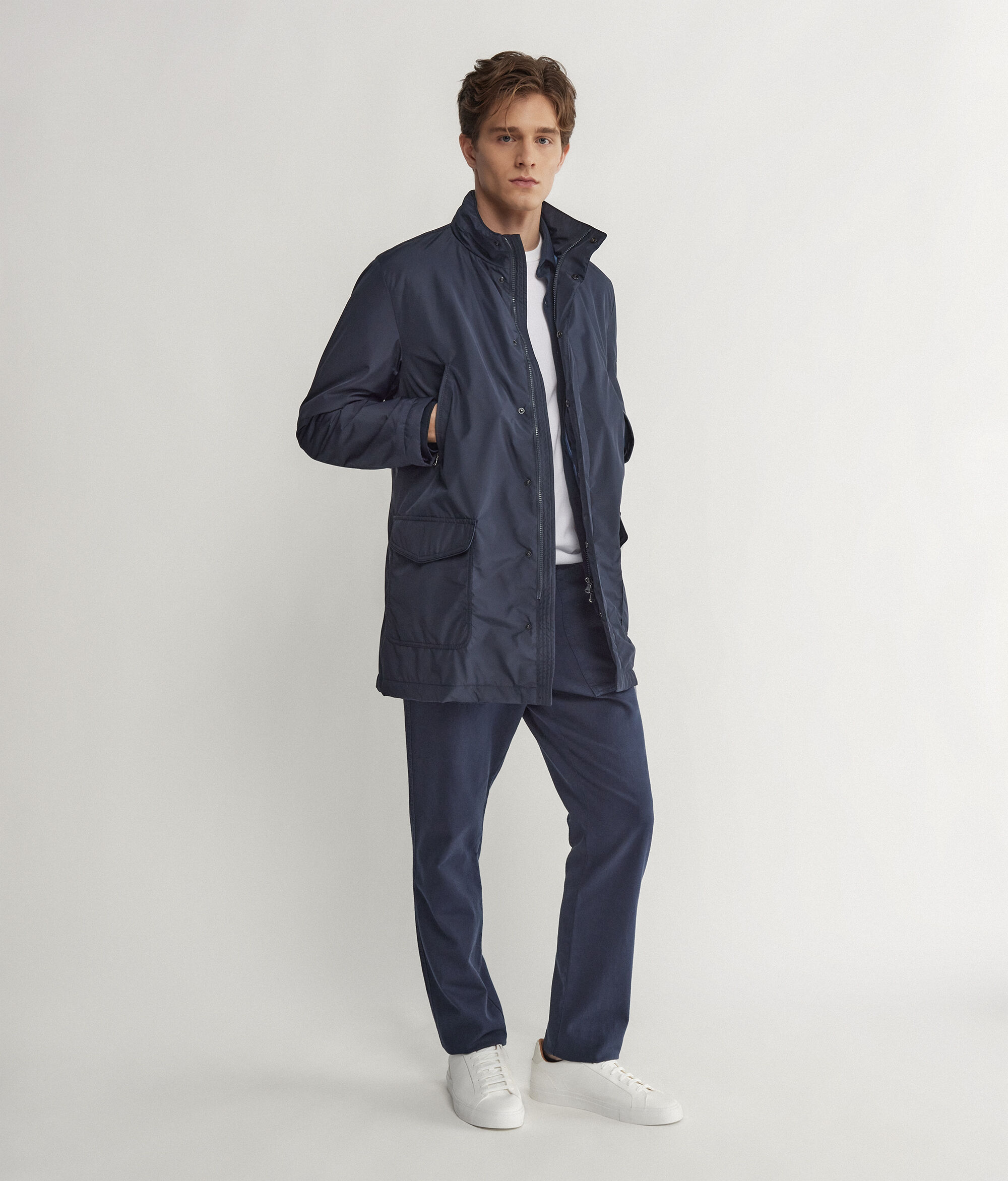 Parka technique en cachemire