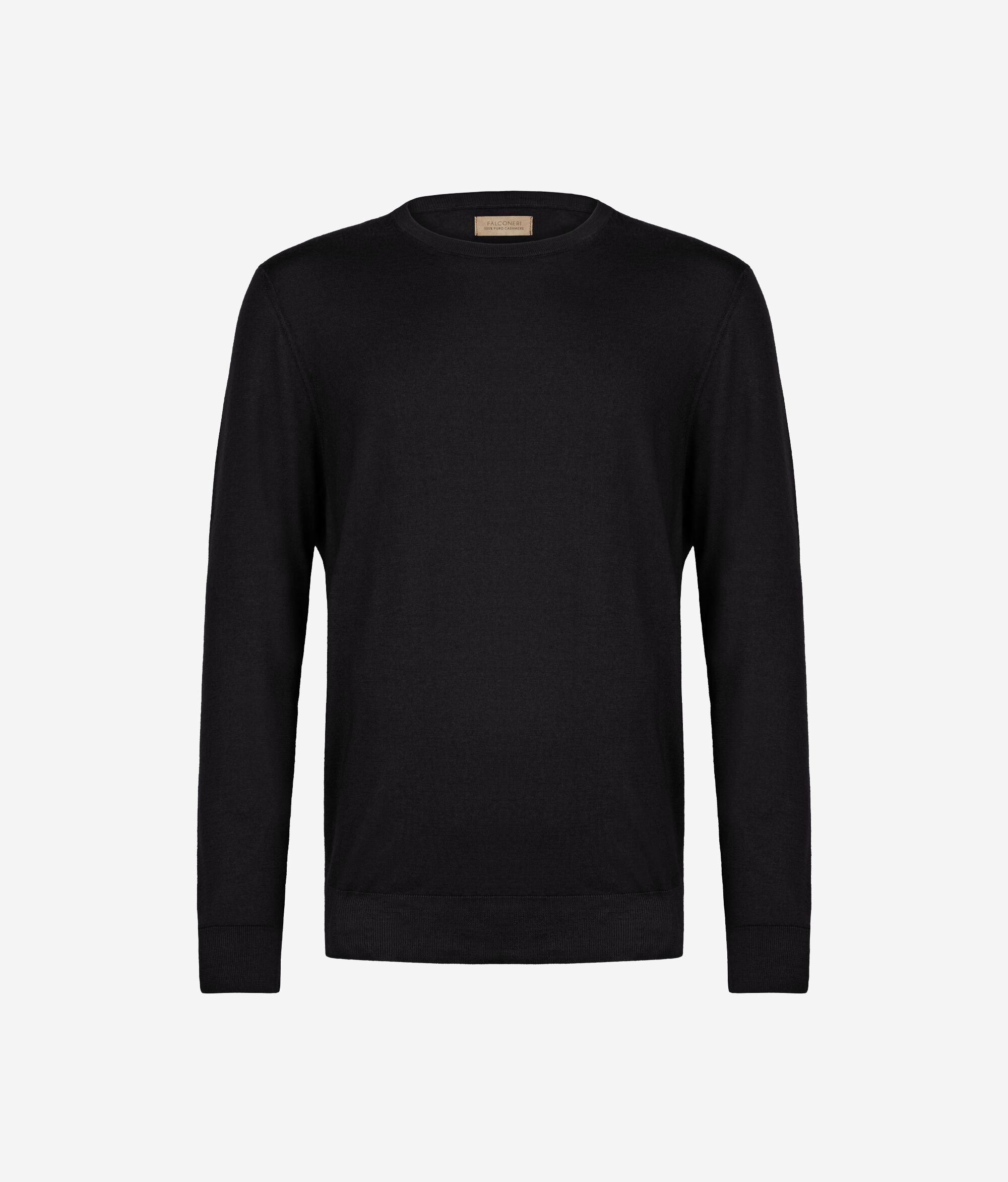 Camisola com Decote Redondo em Ultrafine Cashmere