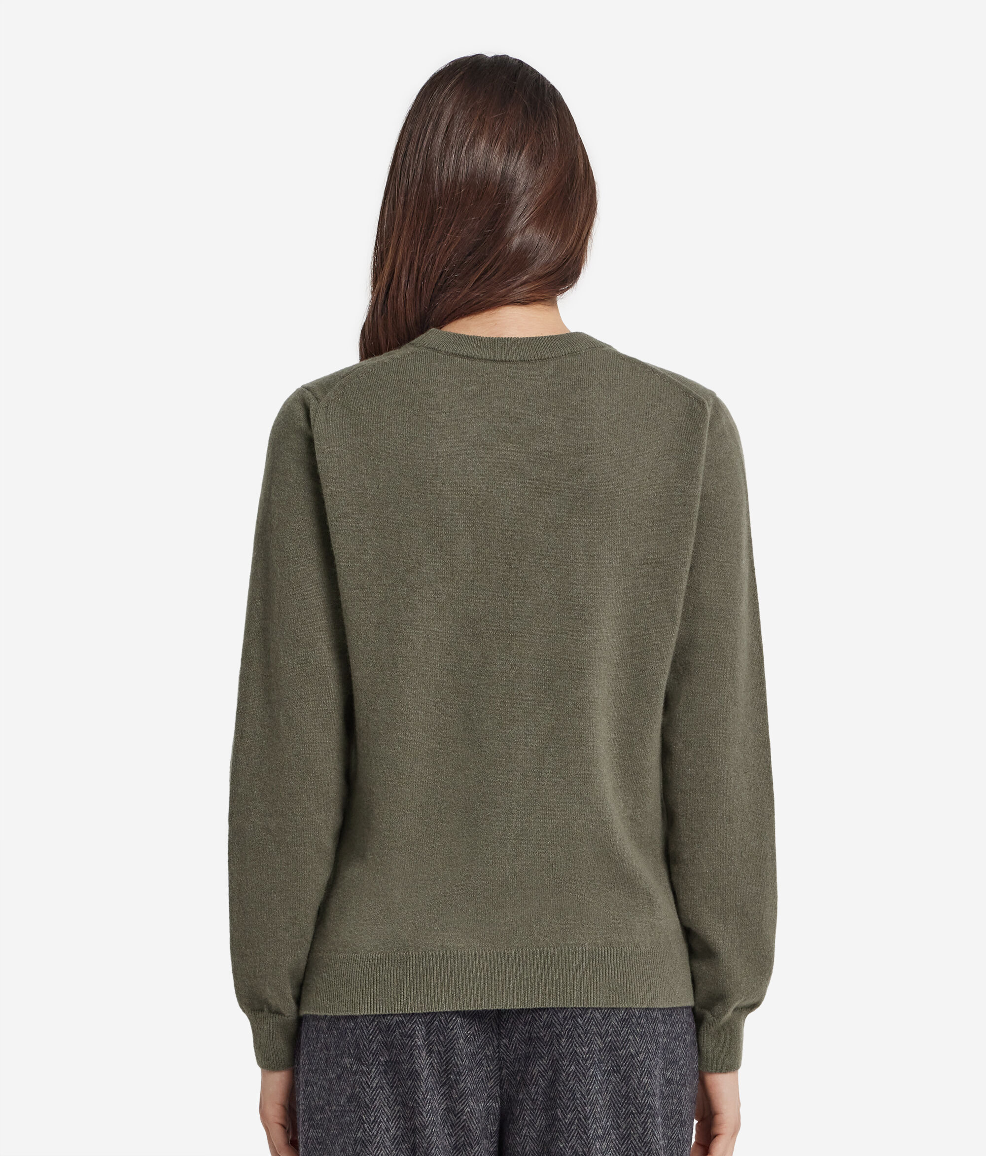 Μακρυμάνικη Μπλούζα από Ultrasoft Cashmere με Στρογγυλή Λαιμόκοψη